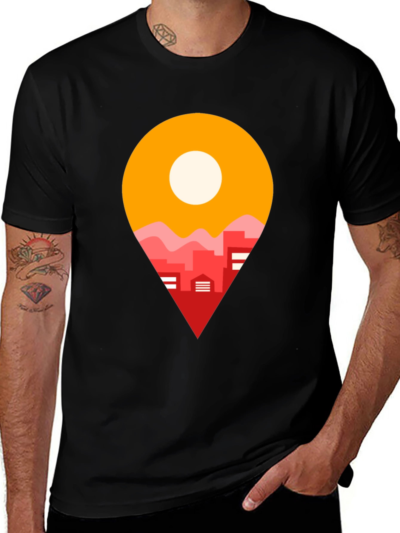 Variant 15 of Cityscape Location T-Shirt - Graphic Tee