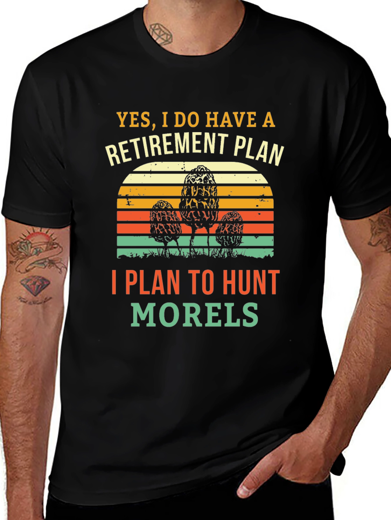 Variant 24 of Retirement Morel Mushroom Hunting T-Shirt