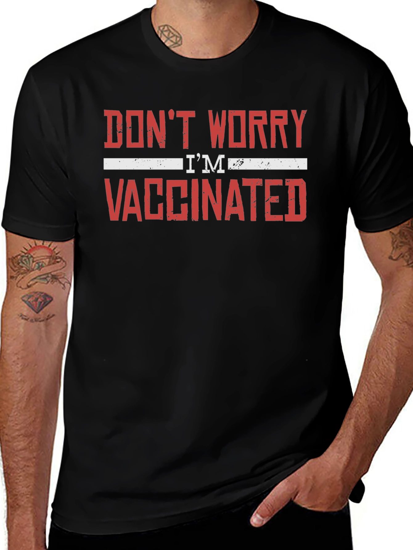 Variant 20 of Don't Worry I'm Vaccinated Graphic Tee