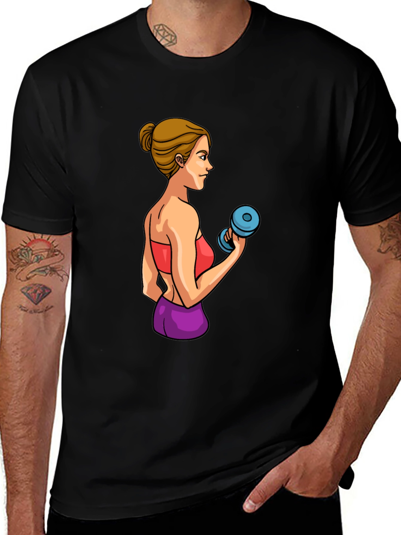 Variant 18 of Workout Woman Graphic T-Shirt