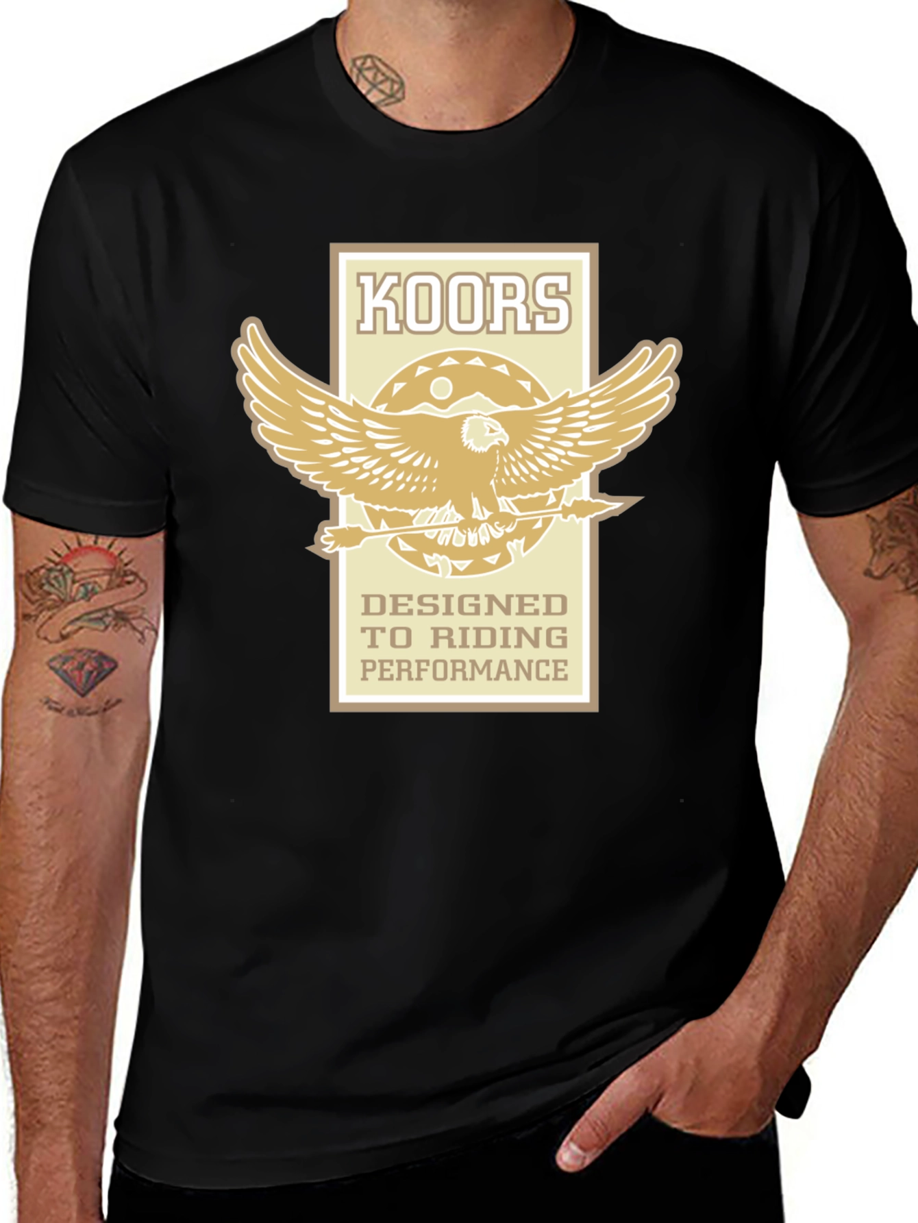Variant 6 of Koors Designed to Riding Performance Black T-Shirt