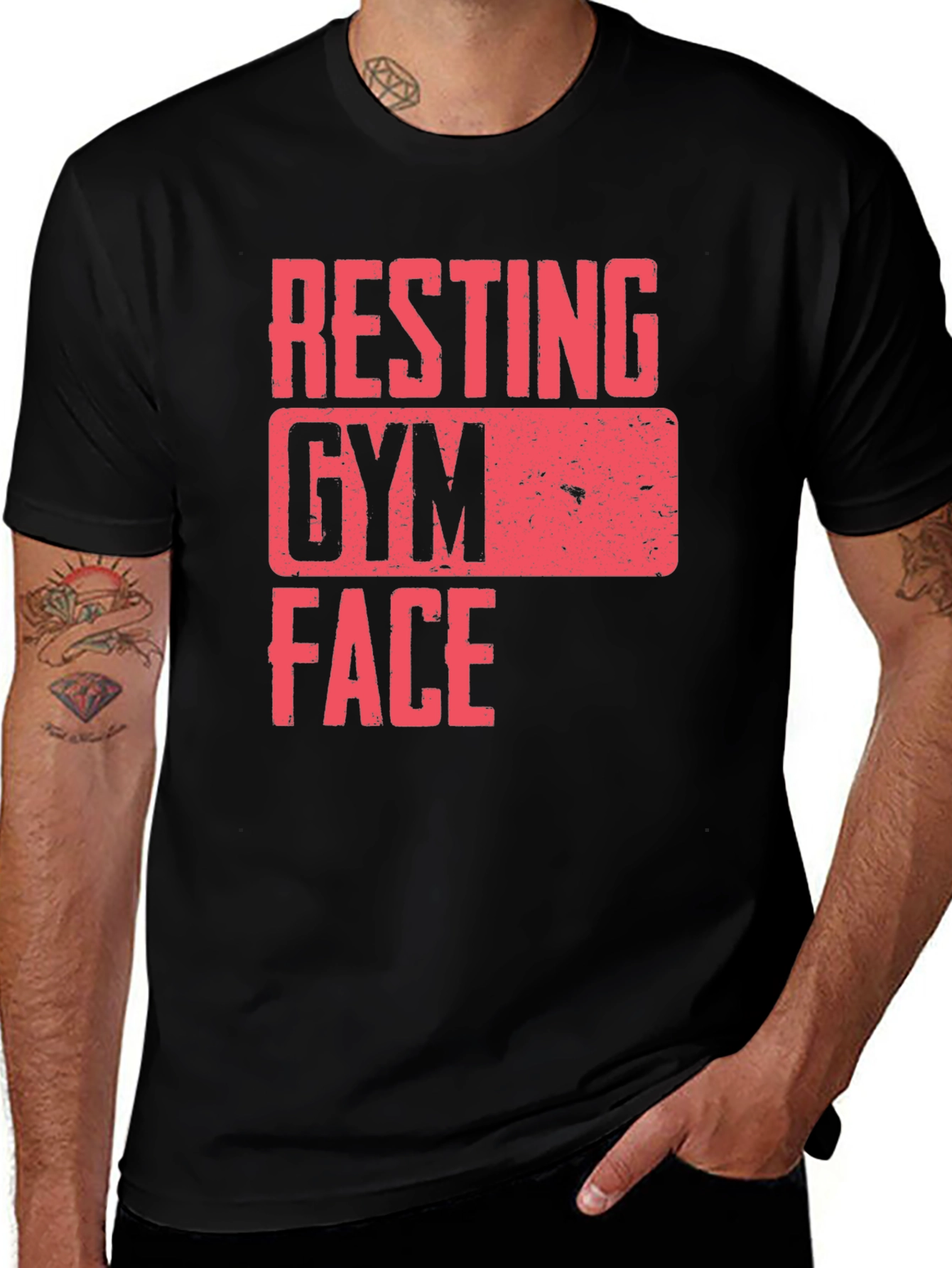 Variant 20 of Resting Gym Face Funny Workout T-Shirt