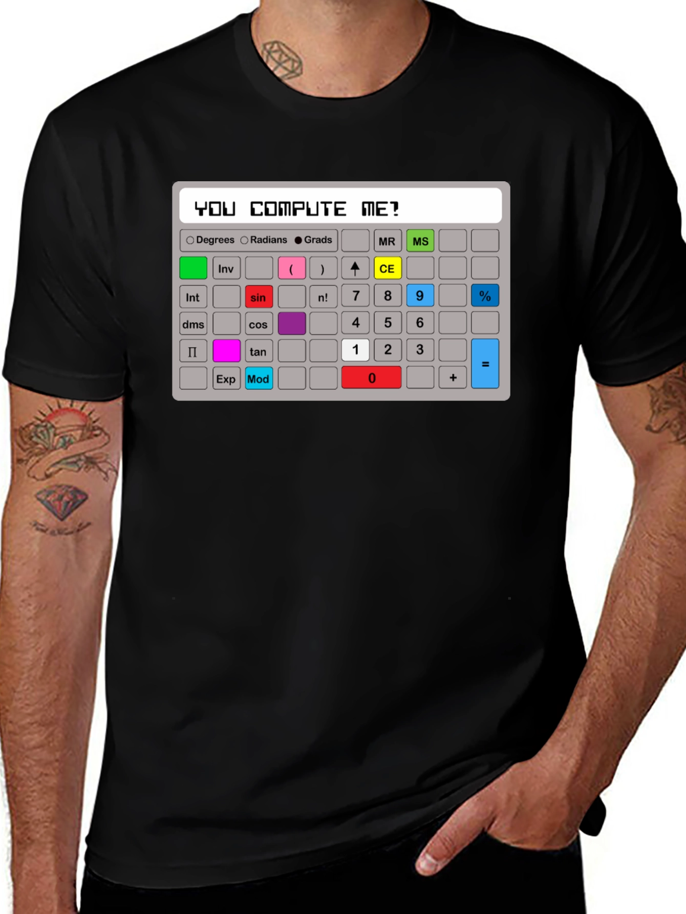 Math Humor T-Shirt - You Compute Me? Calculator Design