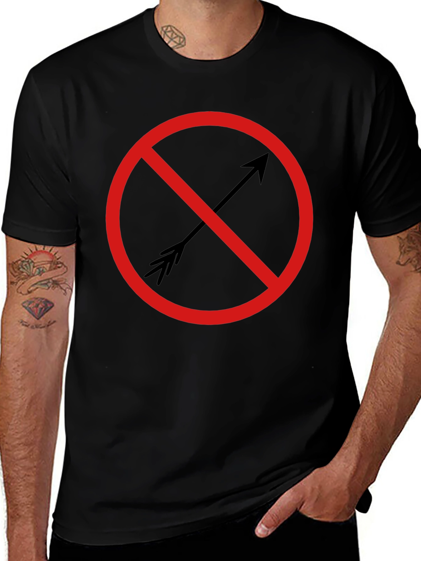 Variant 20 of No Arrow T-Shirt - Circular Symbol Tee