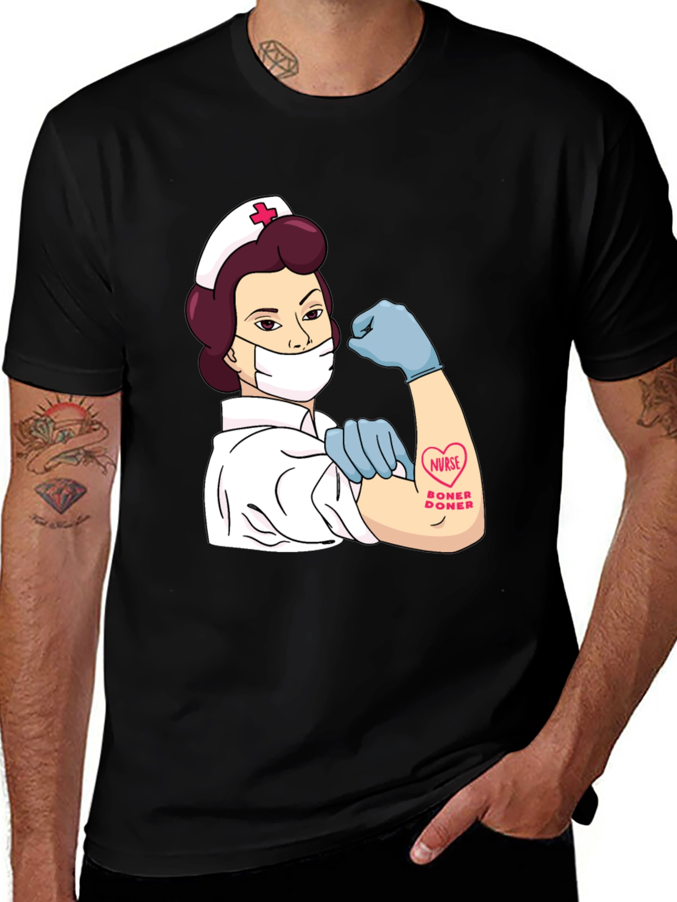 Variant 25 of Nurse Boner Donor Graphic T-Shirt