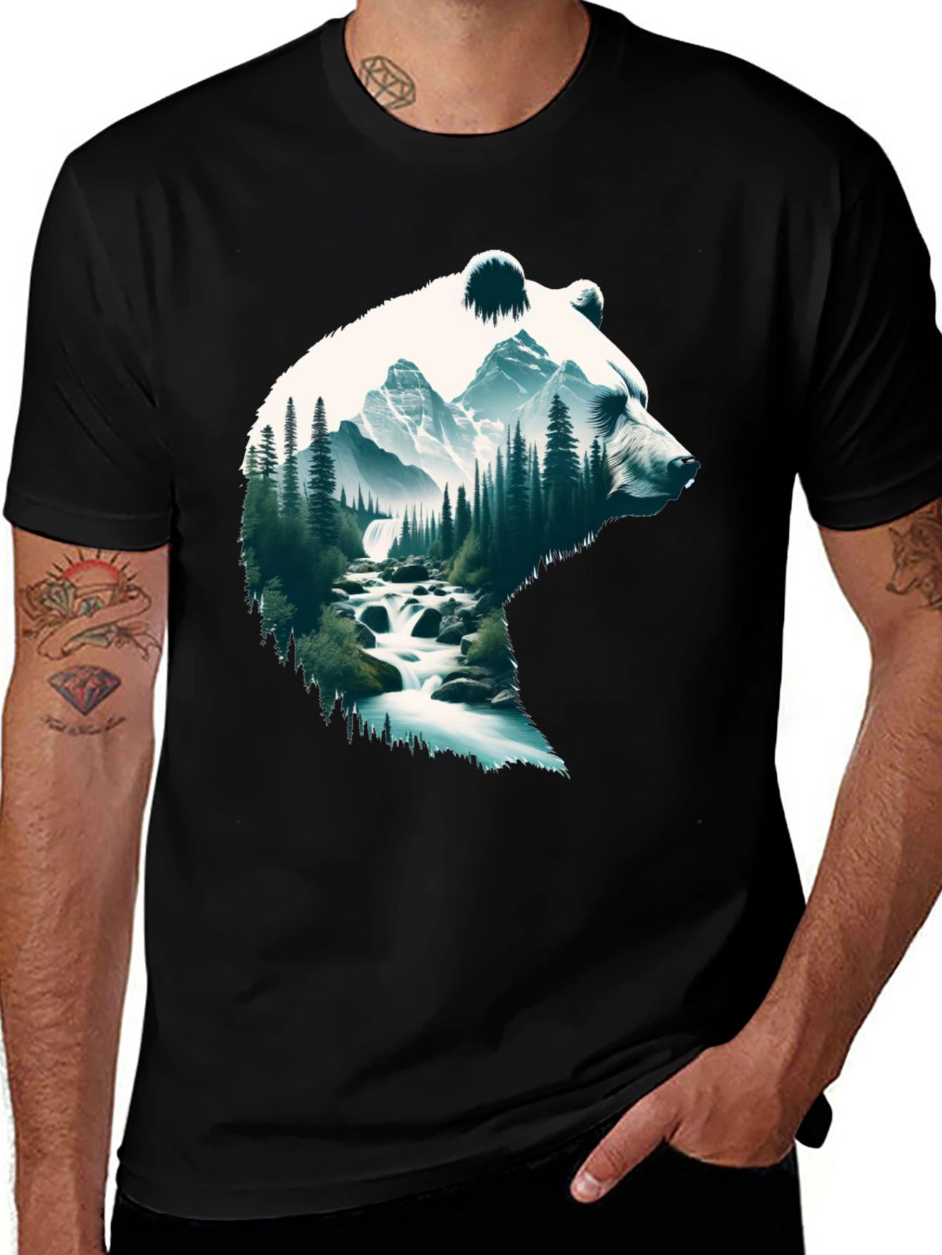 Nature Bear T-Shirt - Outdoor Adventure Tee