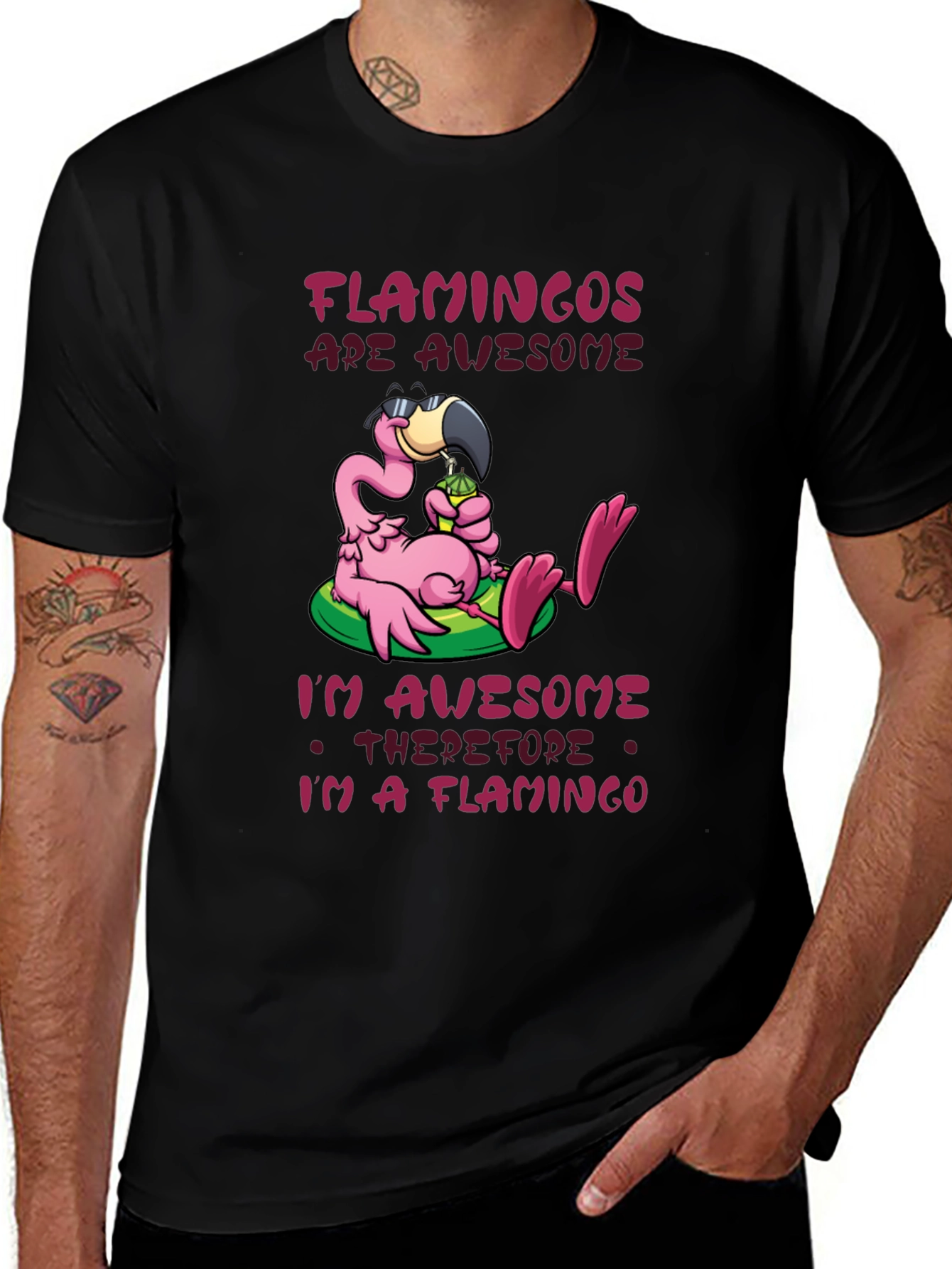 Variant 28 of Funny Flamingo Graphic T-Shirt