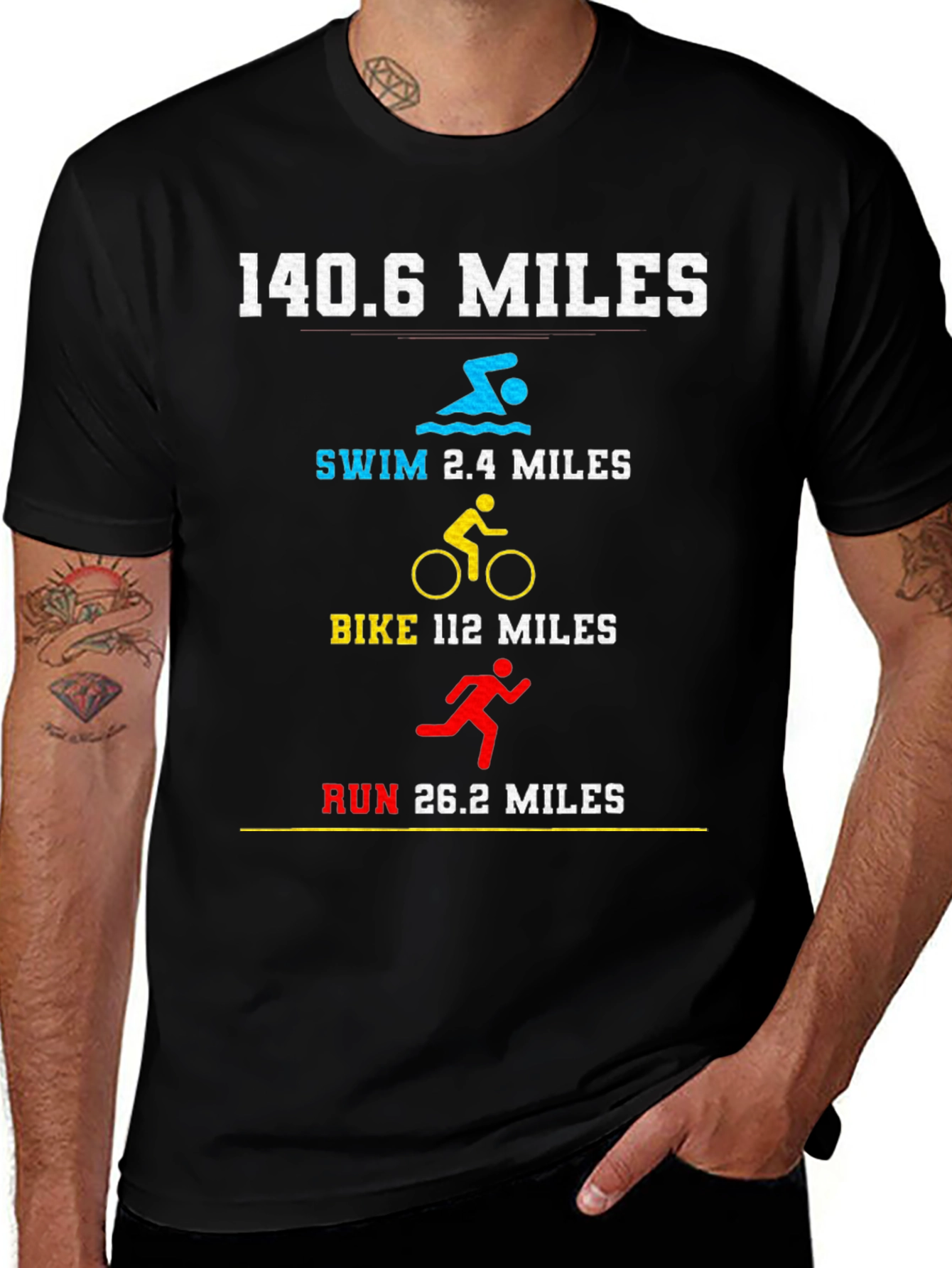 Triathlon 140.6 Miles T-Shirt