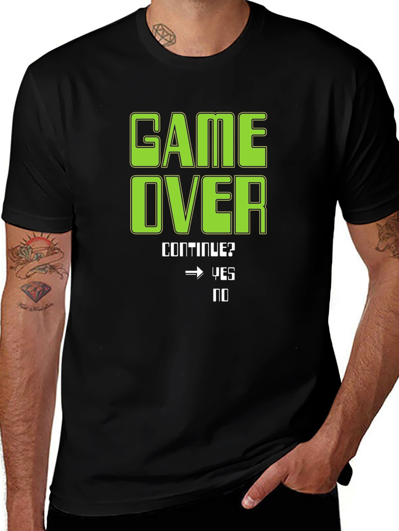 Game Over T-Shirt - Continue? Yes/No