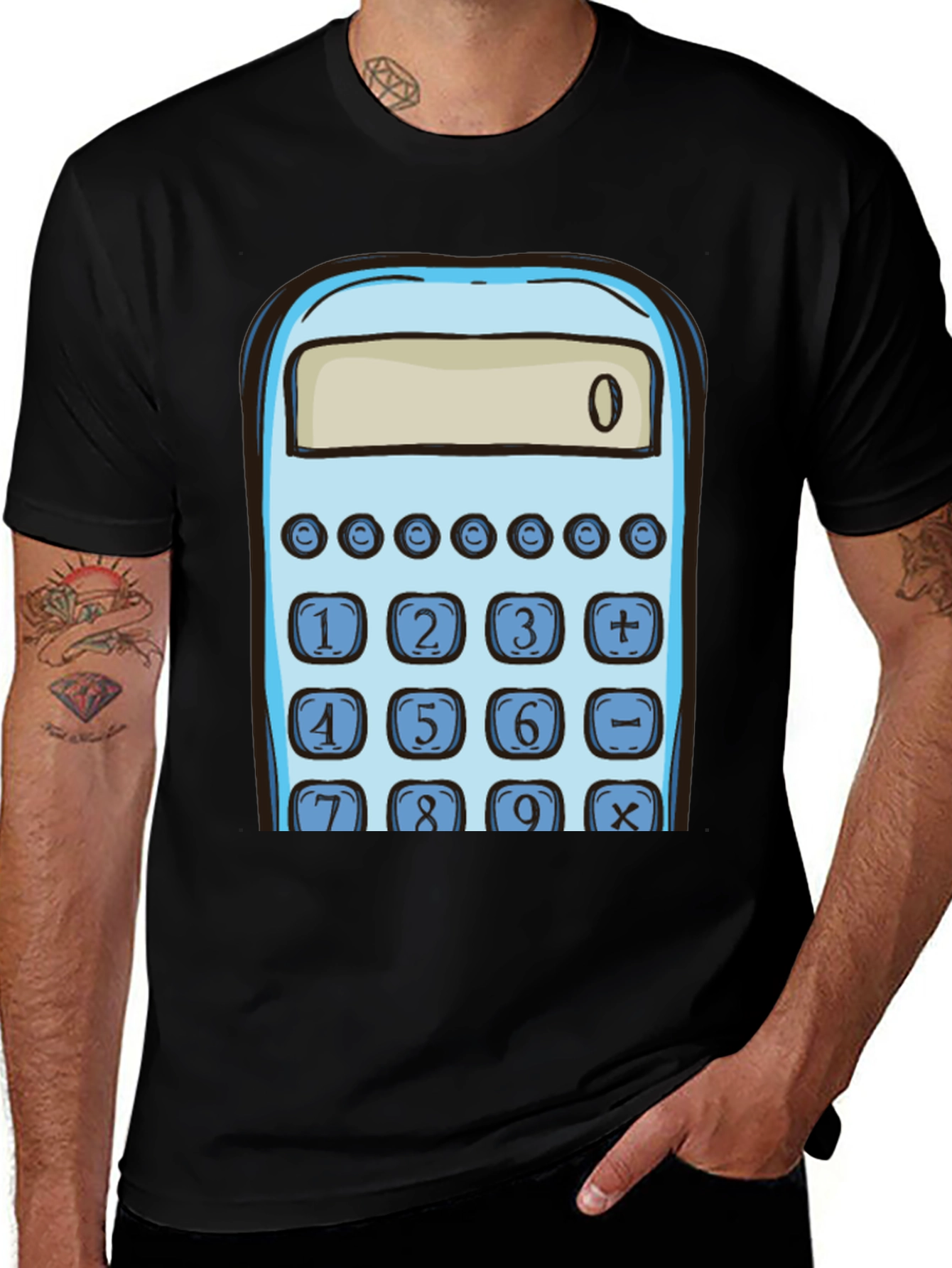 Variant 30 of Calculator Graphic Tee - Math Lover's T-Shirt