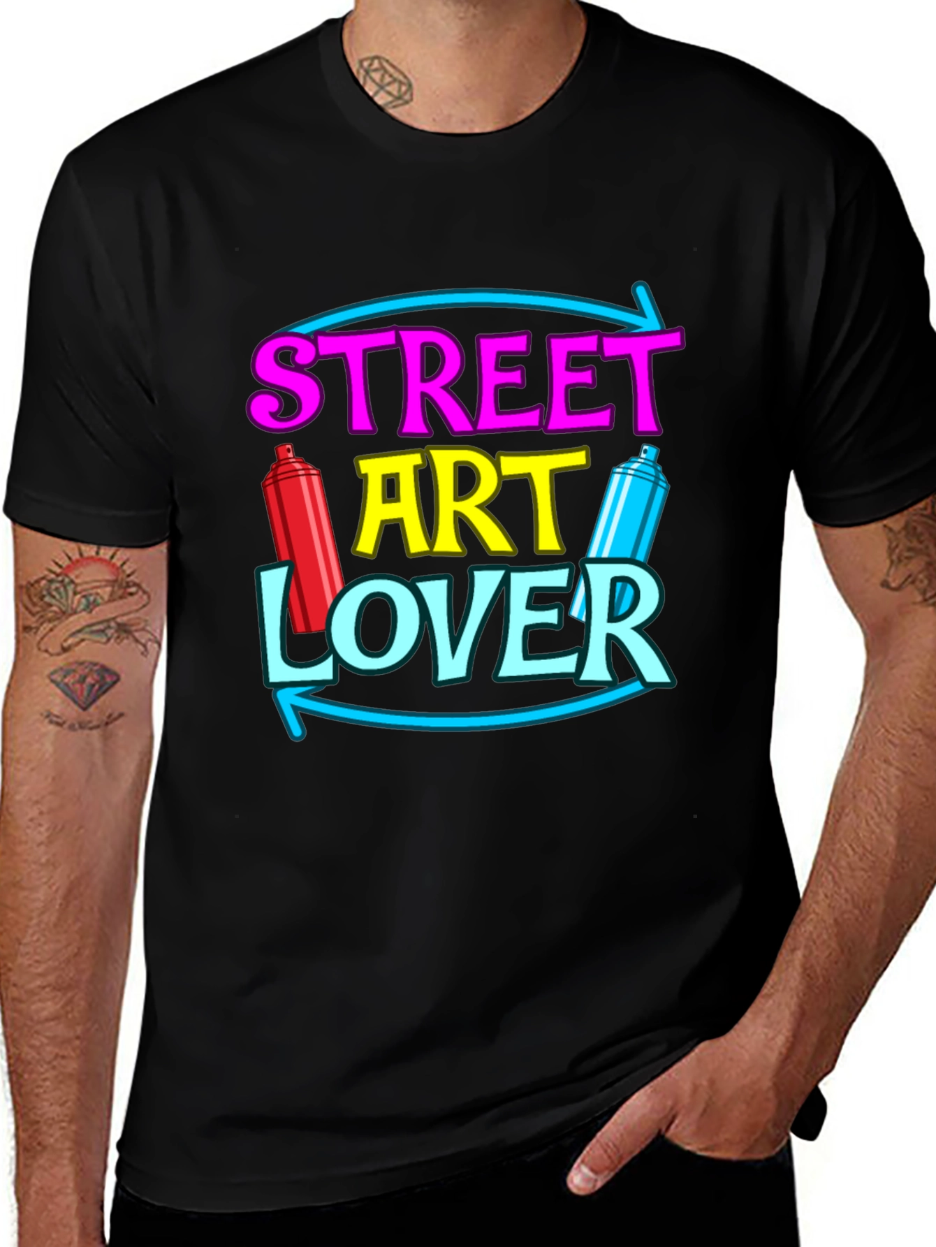 Variant 20 of Street Art Lover T-Shirt Graffiti Artist Tee