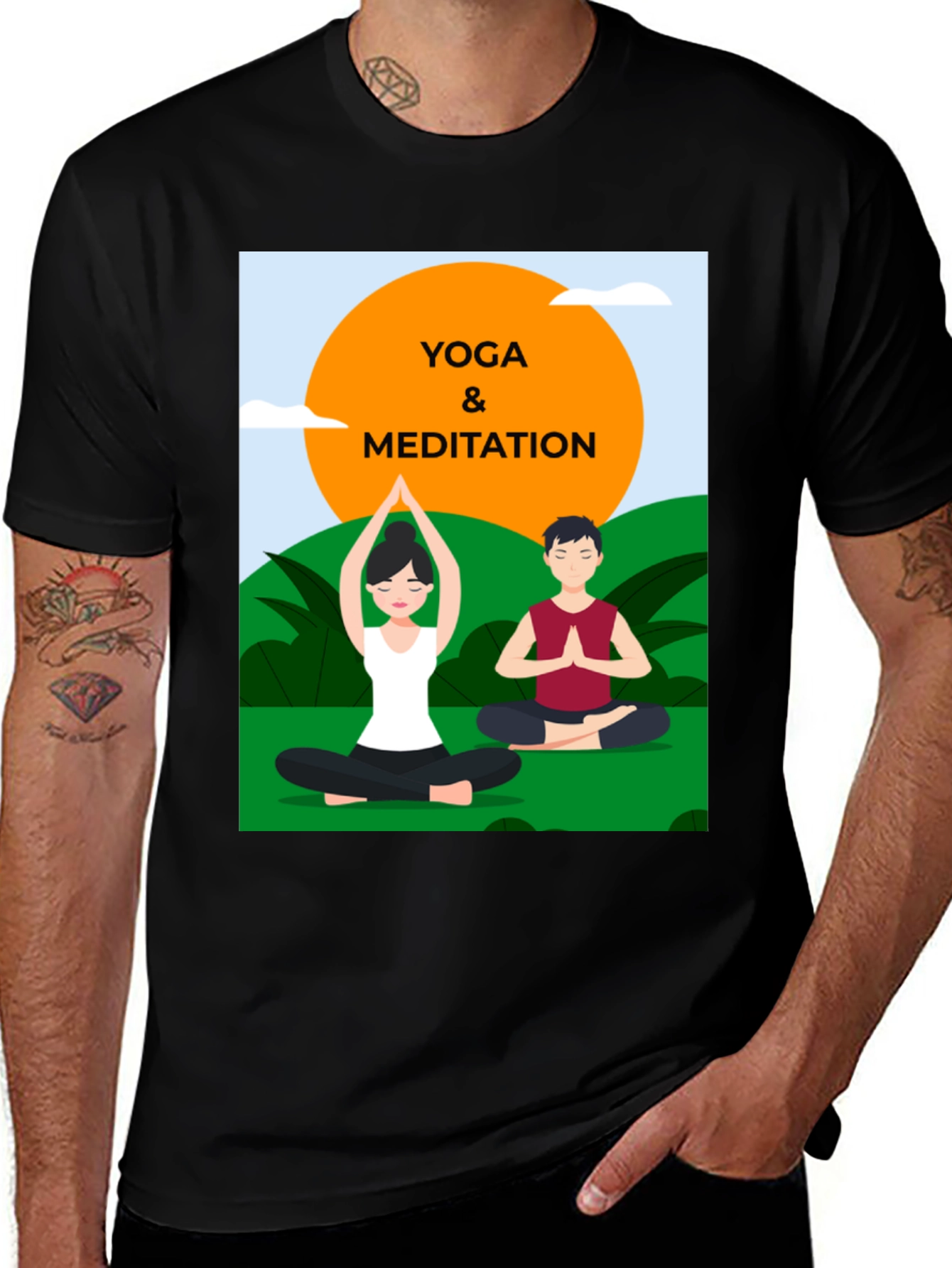 Variant 29 of Yoga & Meditation T-Shirt: Find Your Inner Peace