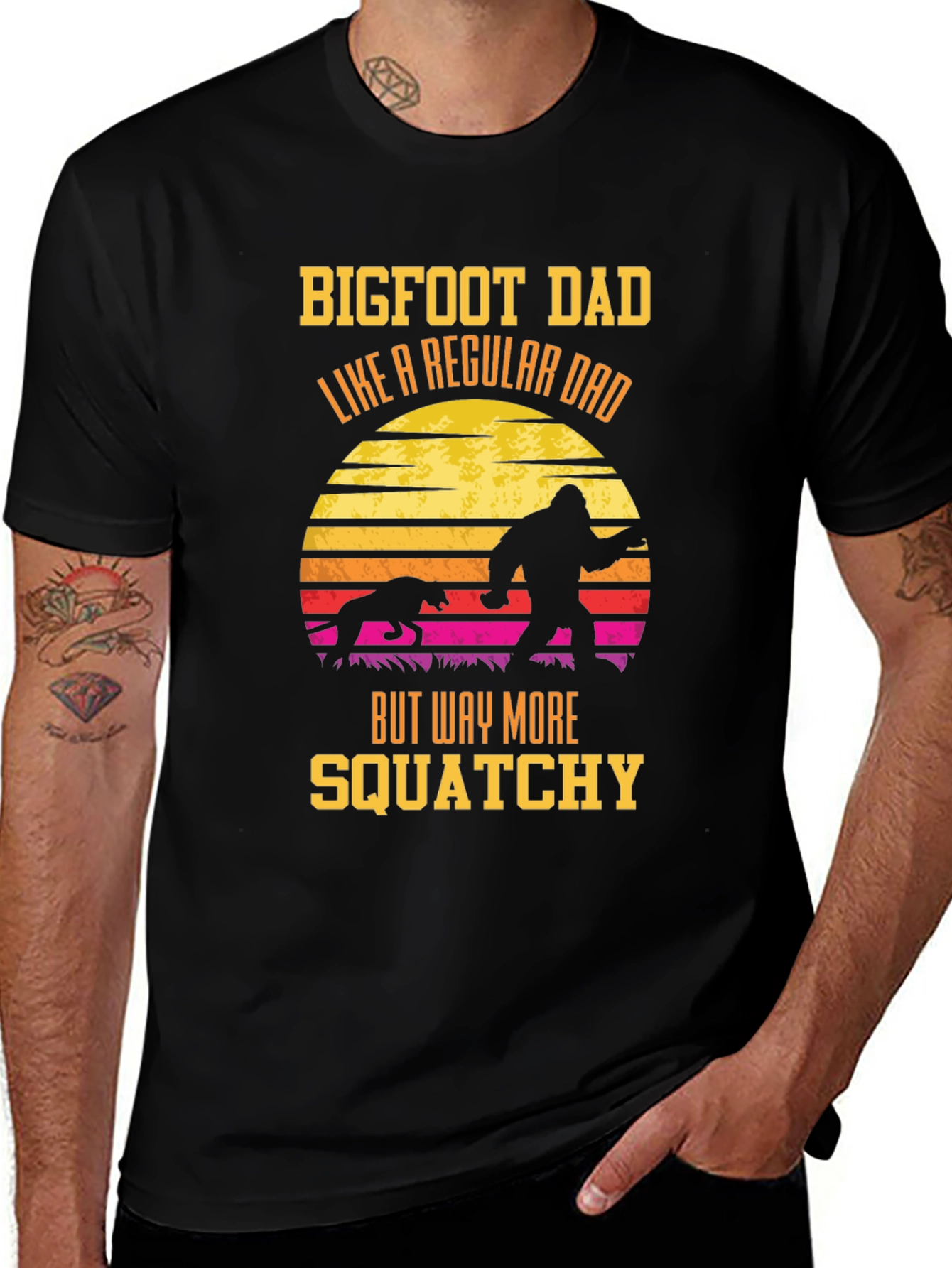 Bigfoot Dad Squatchy T-Shirt