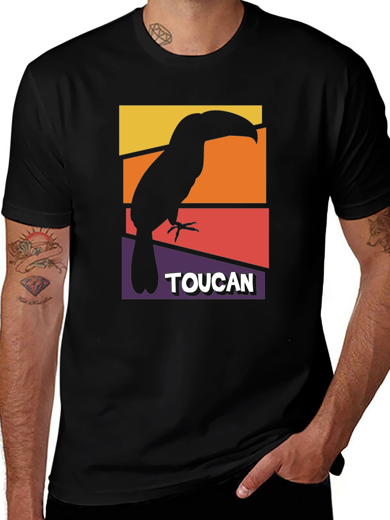 Variant 11 of Toucan Graphic T-Shirt - Retro Style Bird Tee