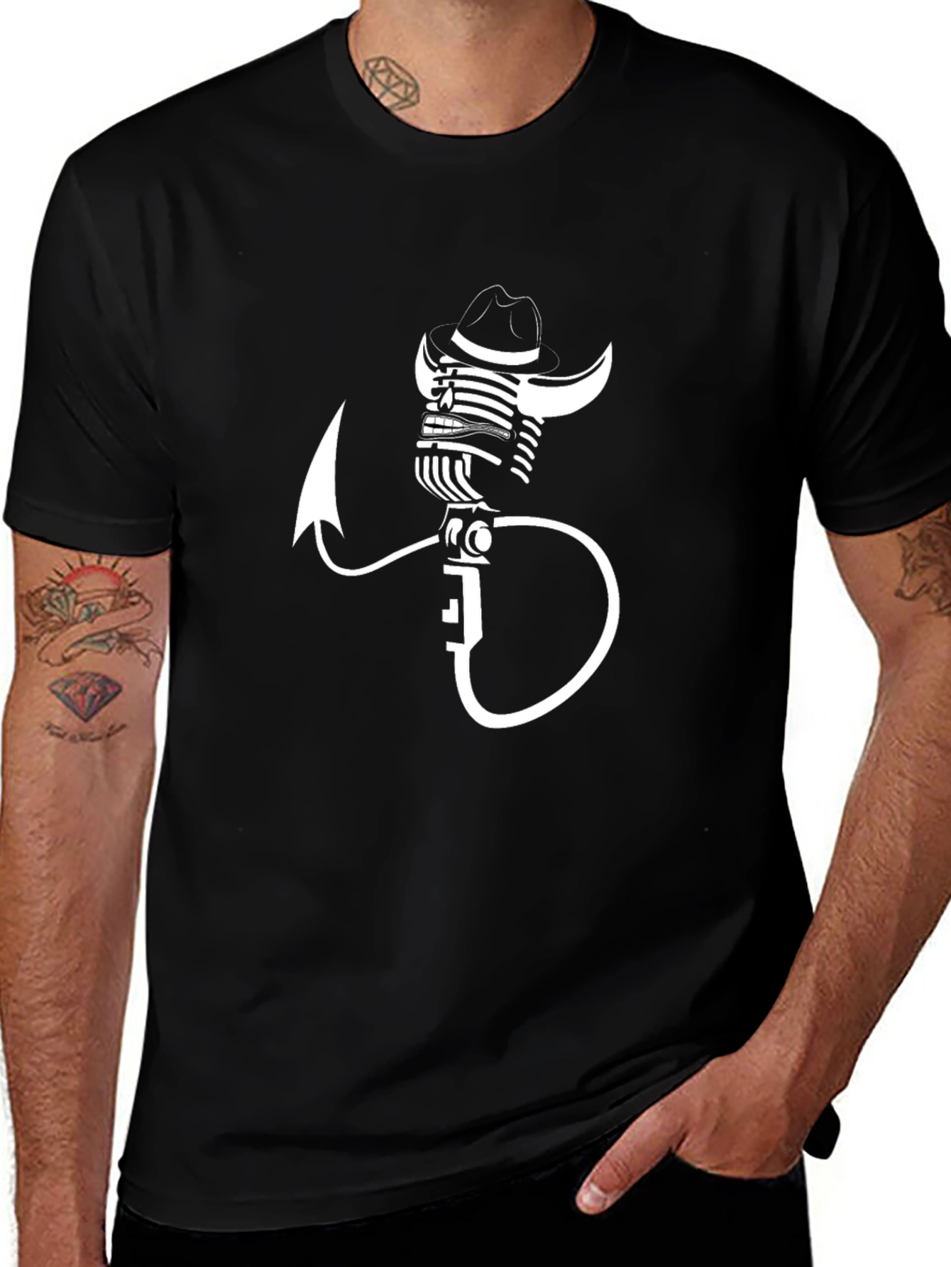 Microphone T-Shirt: Country Music Style