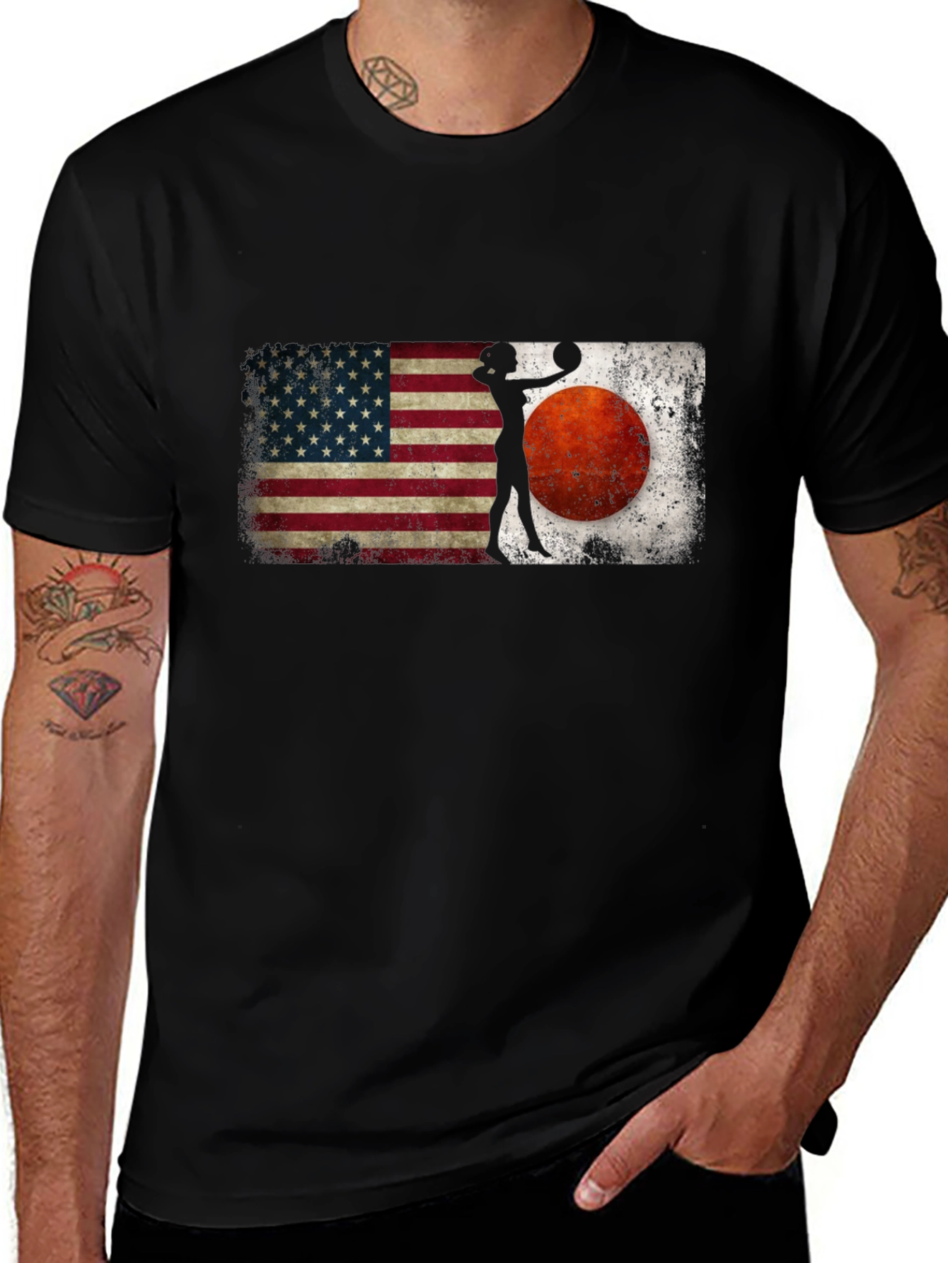 Variant 21 of USA Japan Volleyball T-Shirt