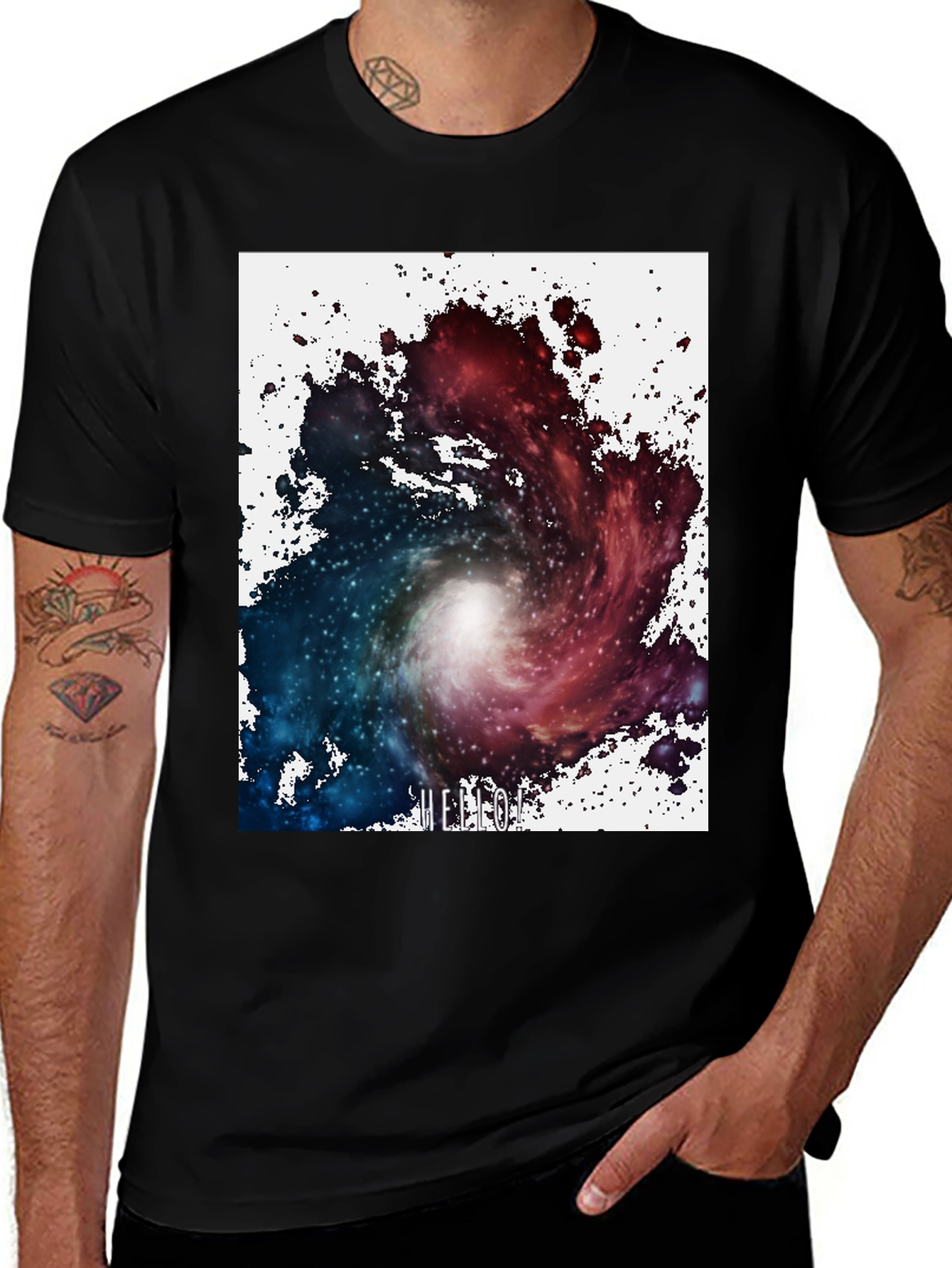 Variant 3 of Nebula Graphic T-Shirt - Unique Galaxy Design