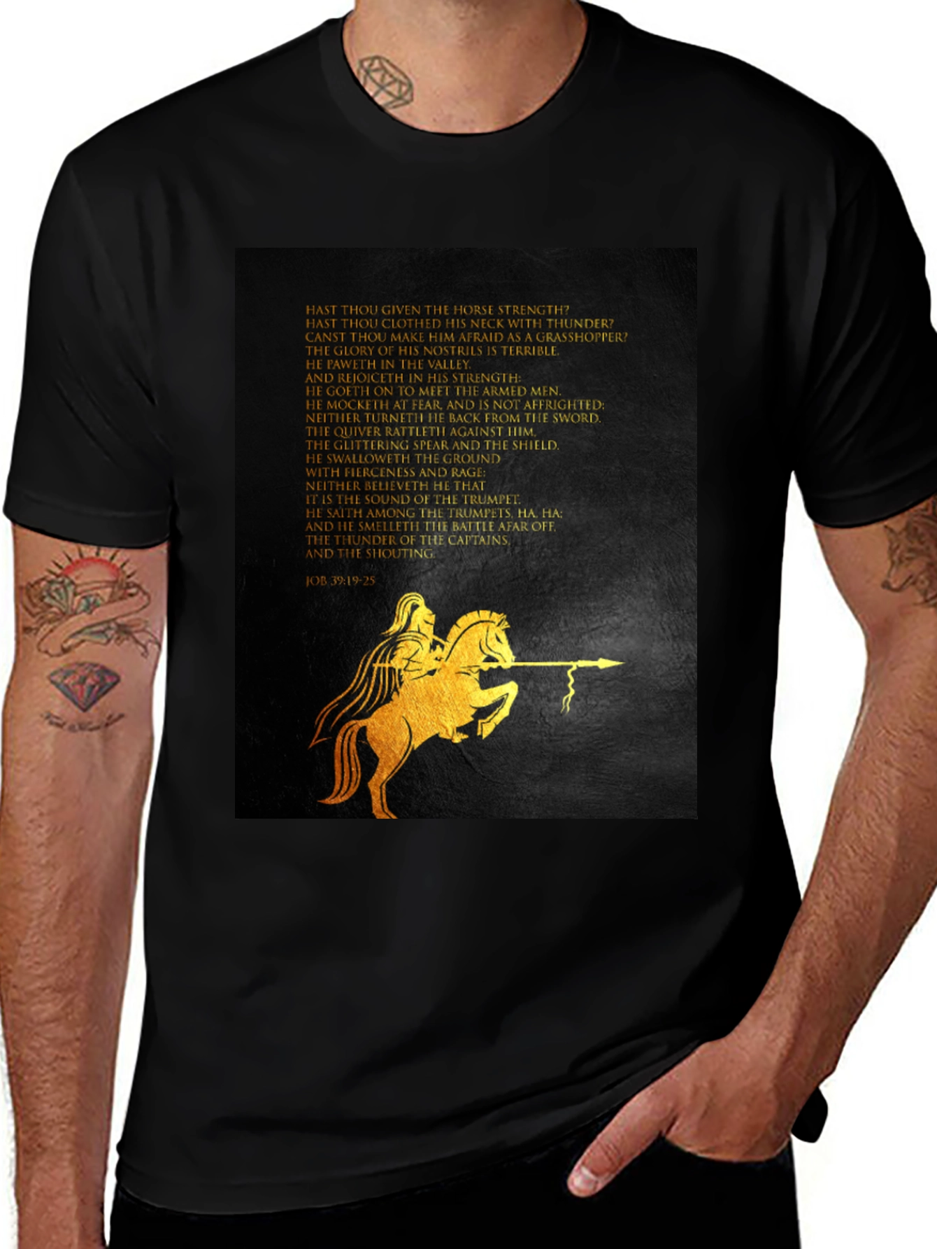 Variant 23 of Warrior Horse T-Shirt - Scripture Inspired Graphic Tee