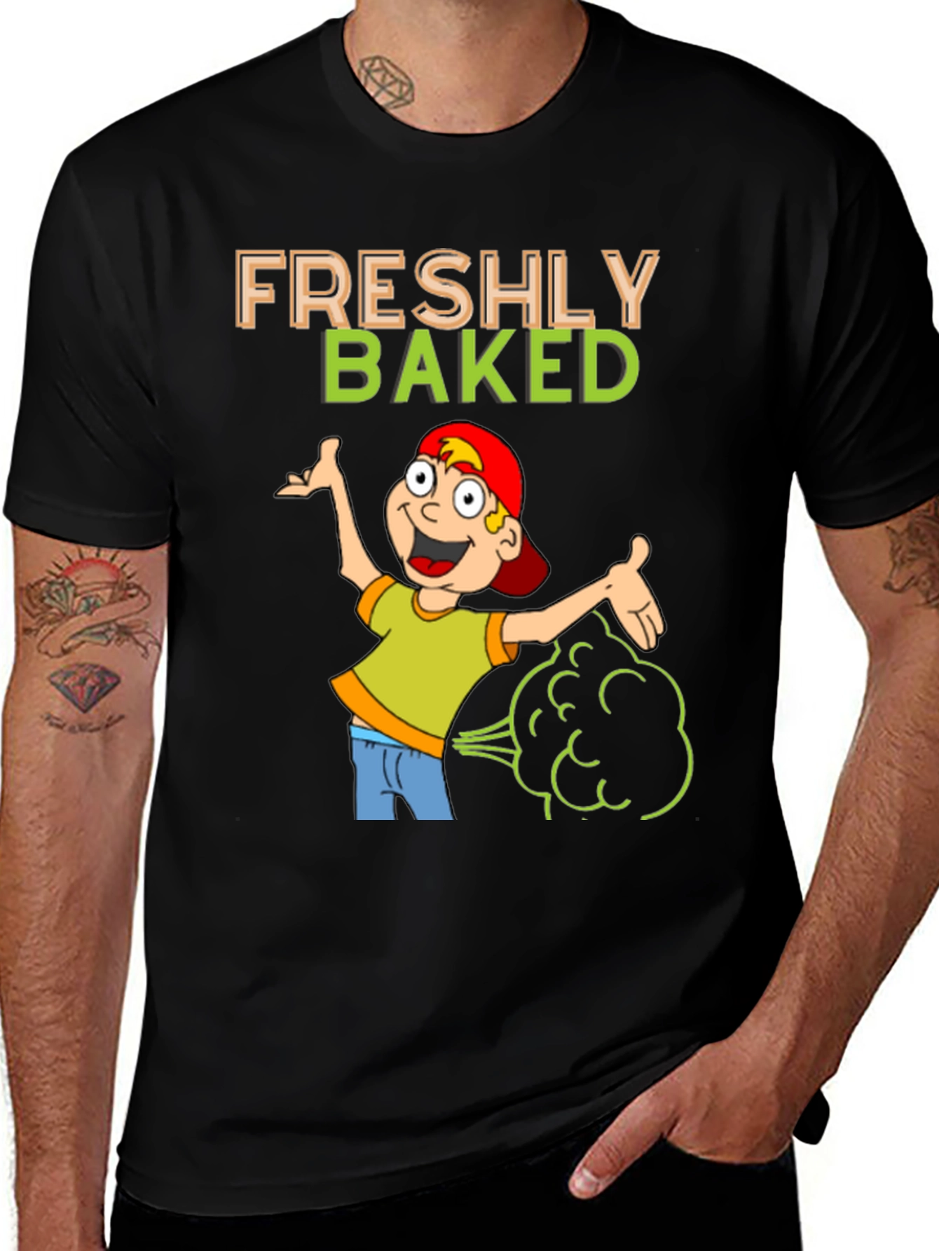 Variant 26 of Freshly Baked Graphic T-Shirt Funny Cartoon