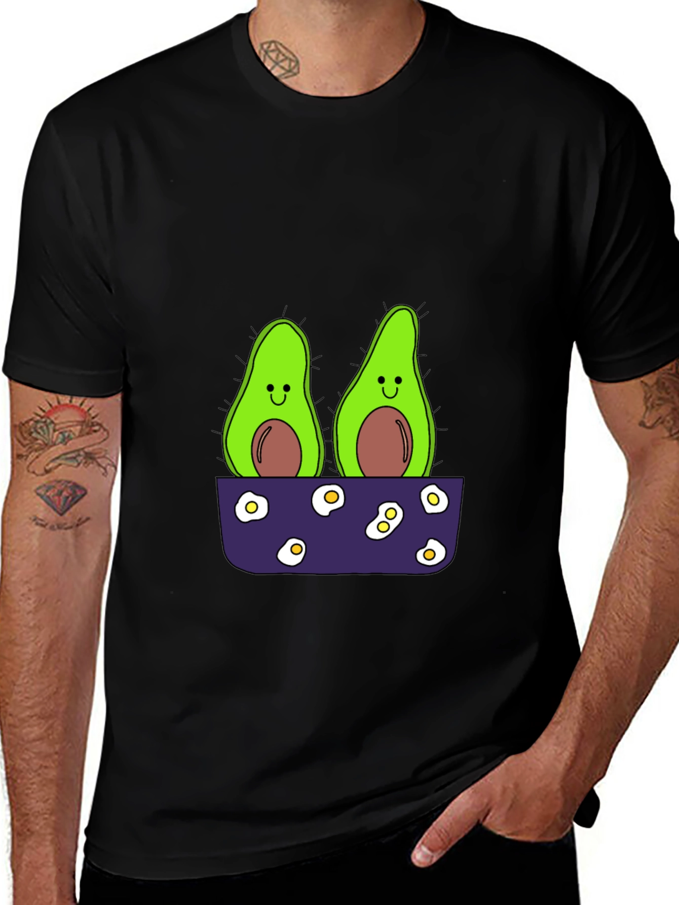 Variant 21 of Cute Avocado Pocket T-Shirt