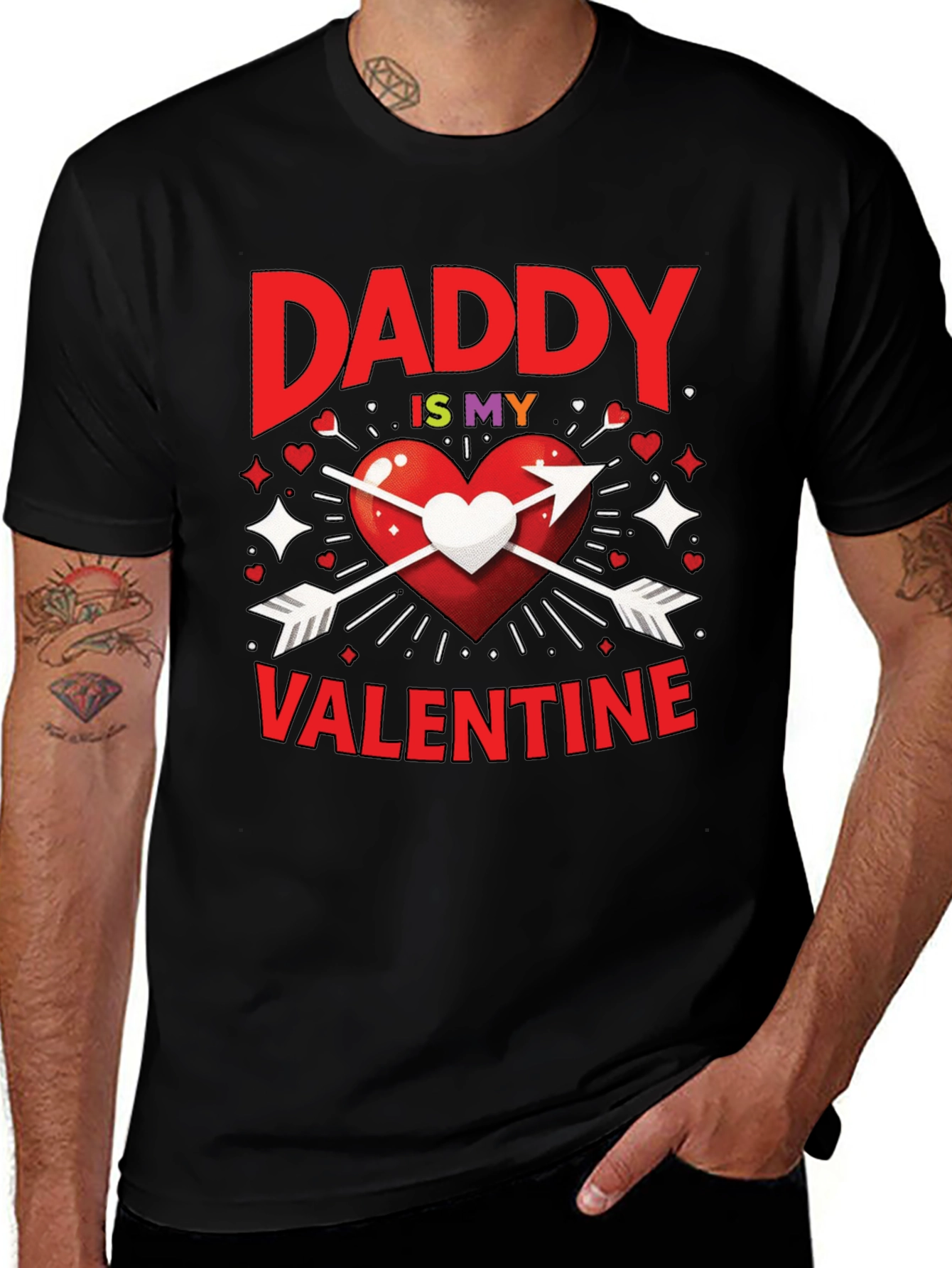 Daddy is My Valentine Graphic T-Shirt