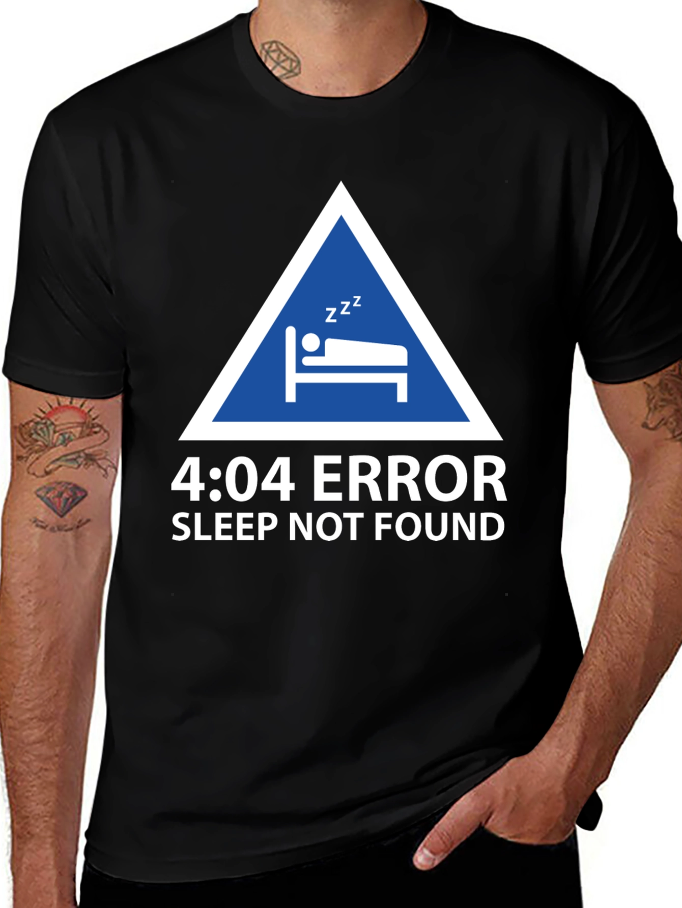 Variant 5 of 4:04 Error Sleep Not Found Graphic T-Shirt