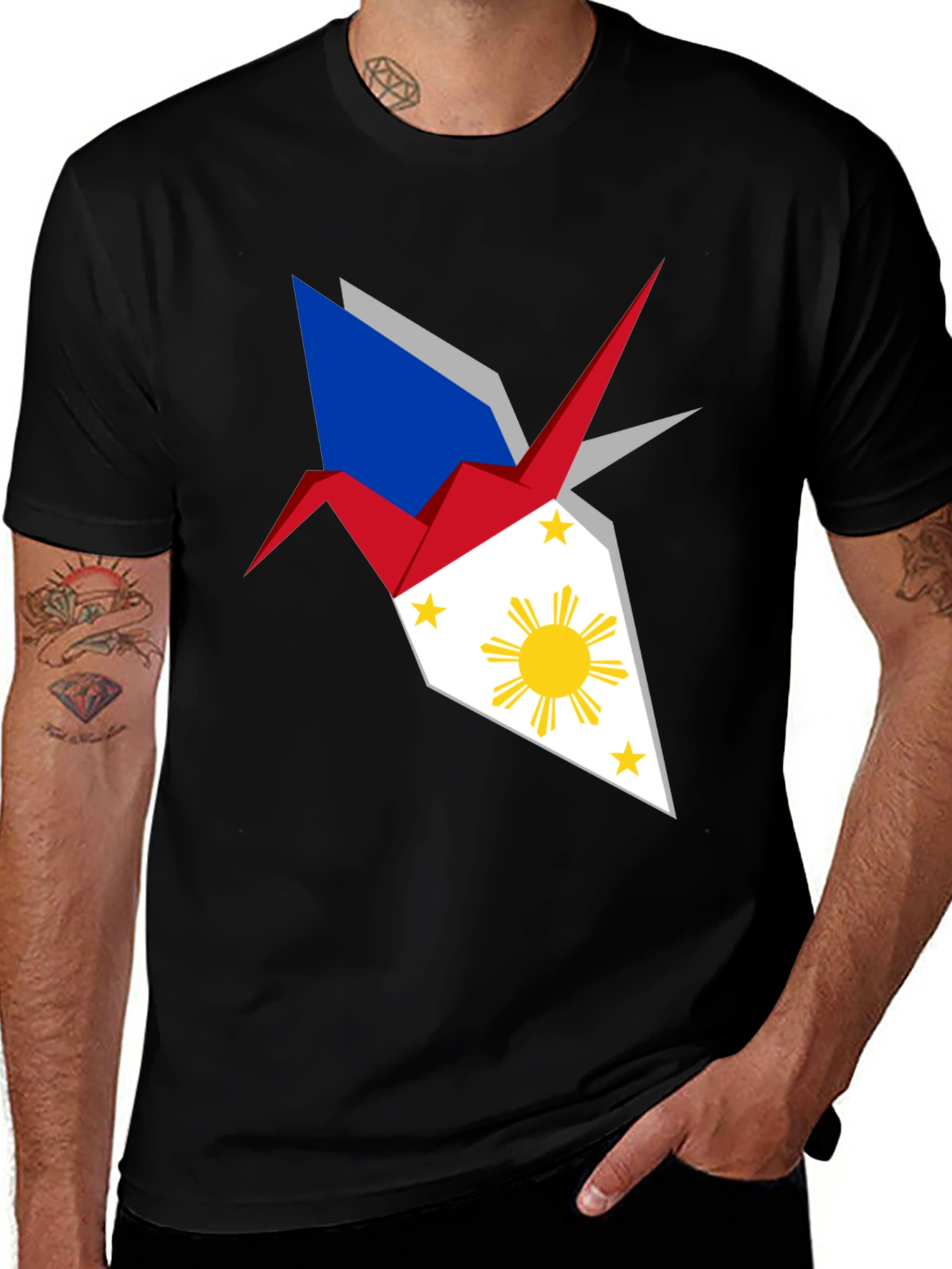 Philippine Flag Origami Crane T-Shirt