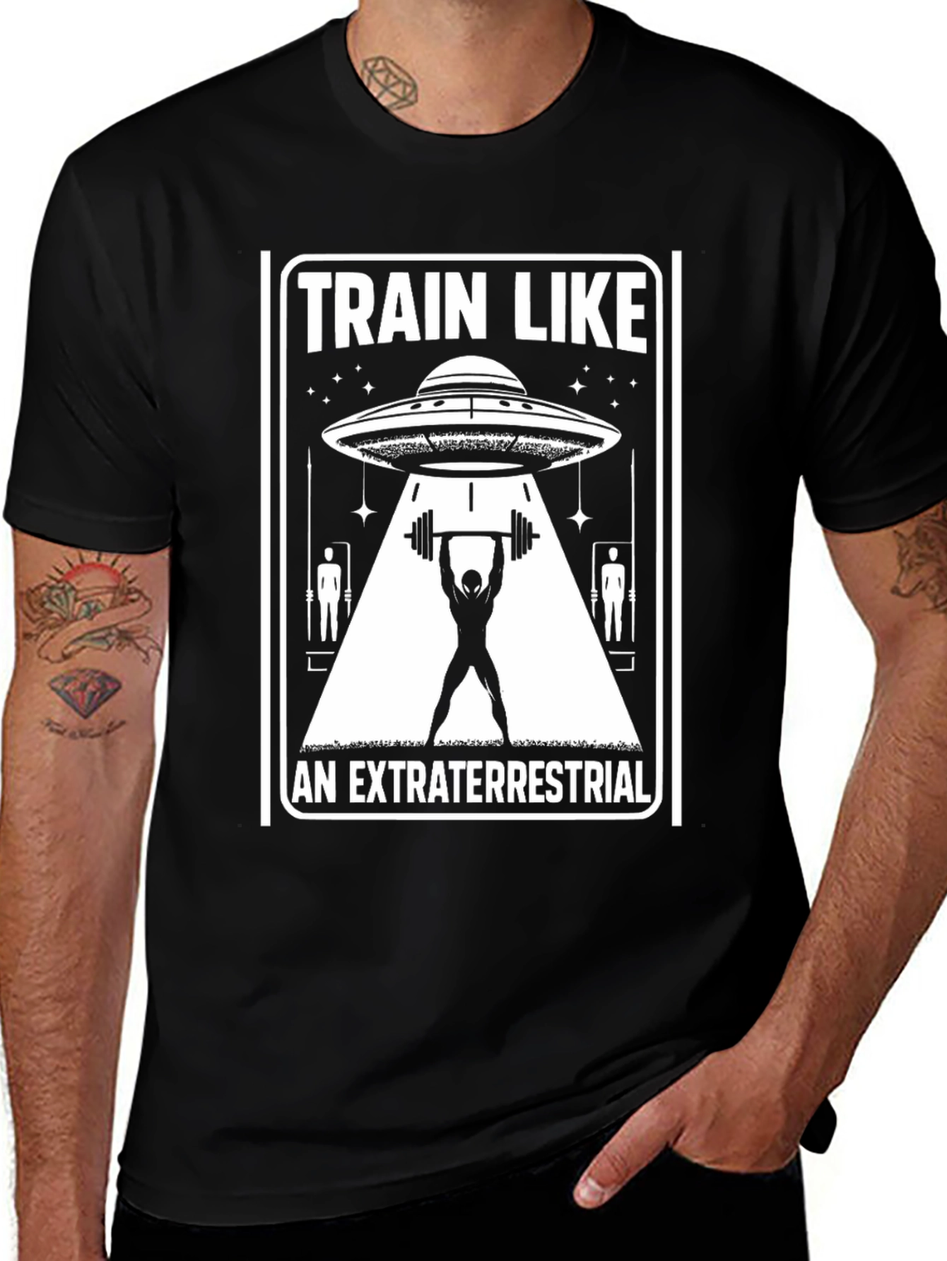 Variant 21 of Train Like an Extraterrestrial Graphic T-Shirt