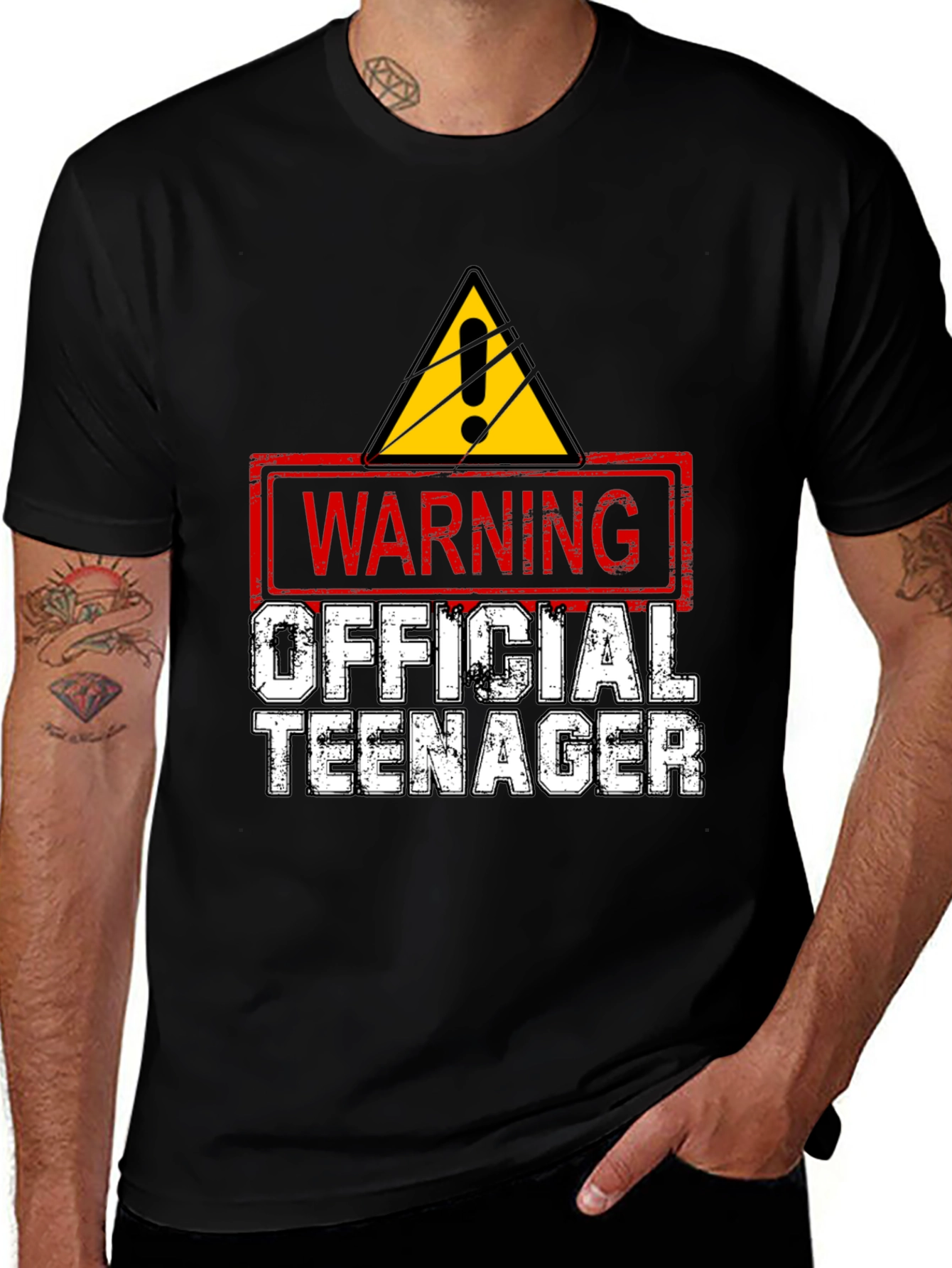 Variant 4 of Warning Official Teenager T-Shirt