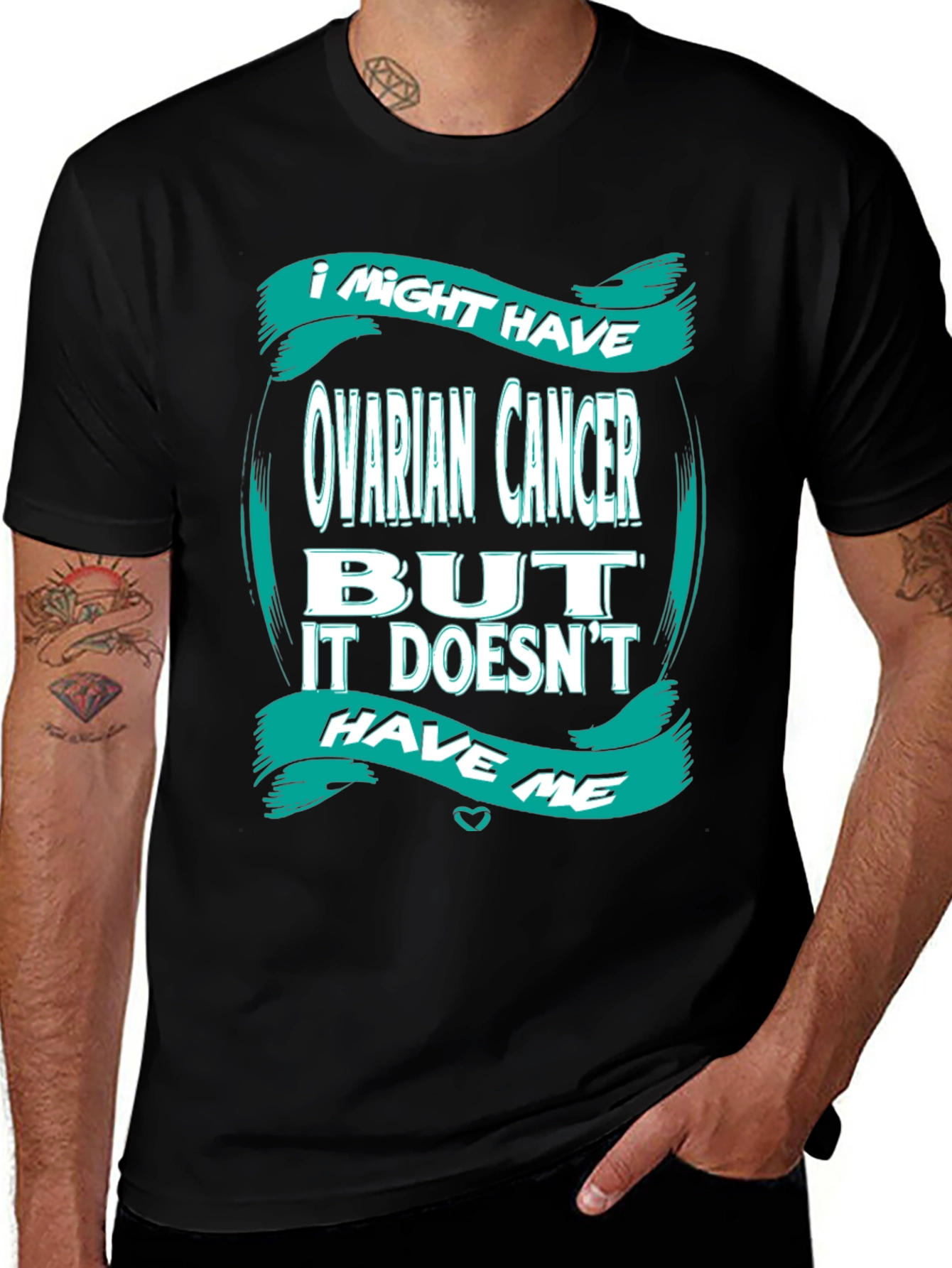 Variant 12 of Ovarian Cancer Awareness Graphic T-Shirt