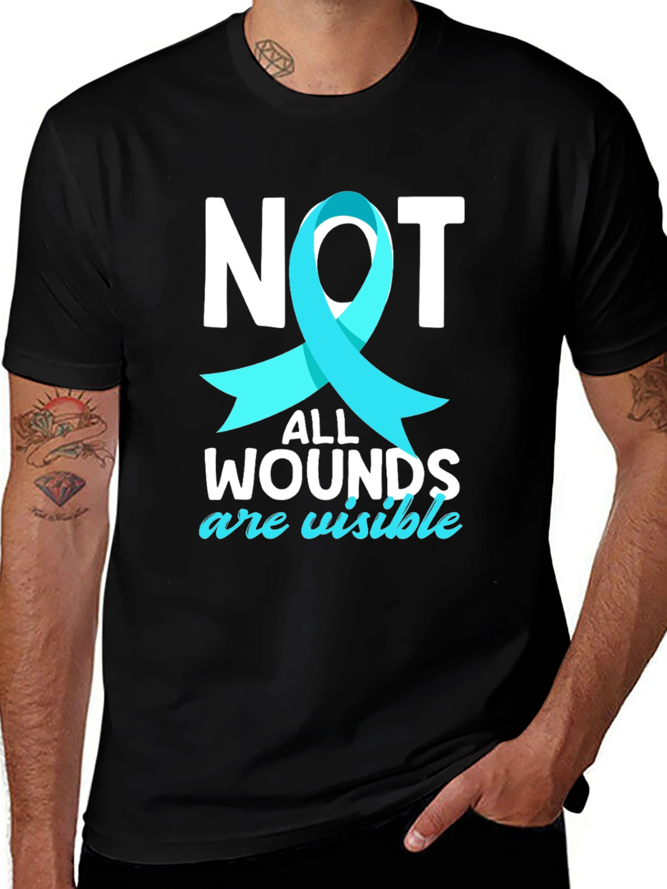Variant 14 of Not All Wounds Visible Awareness Tee