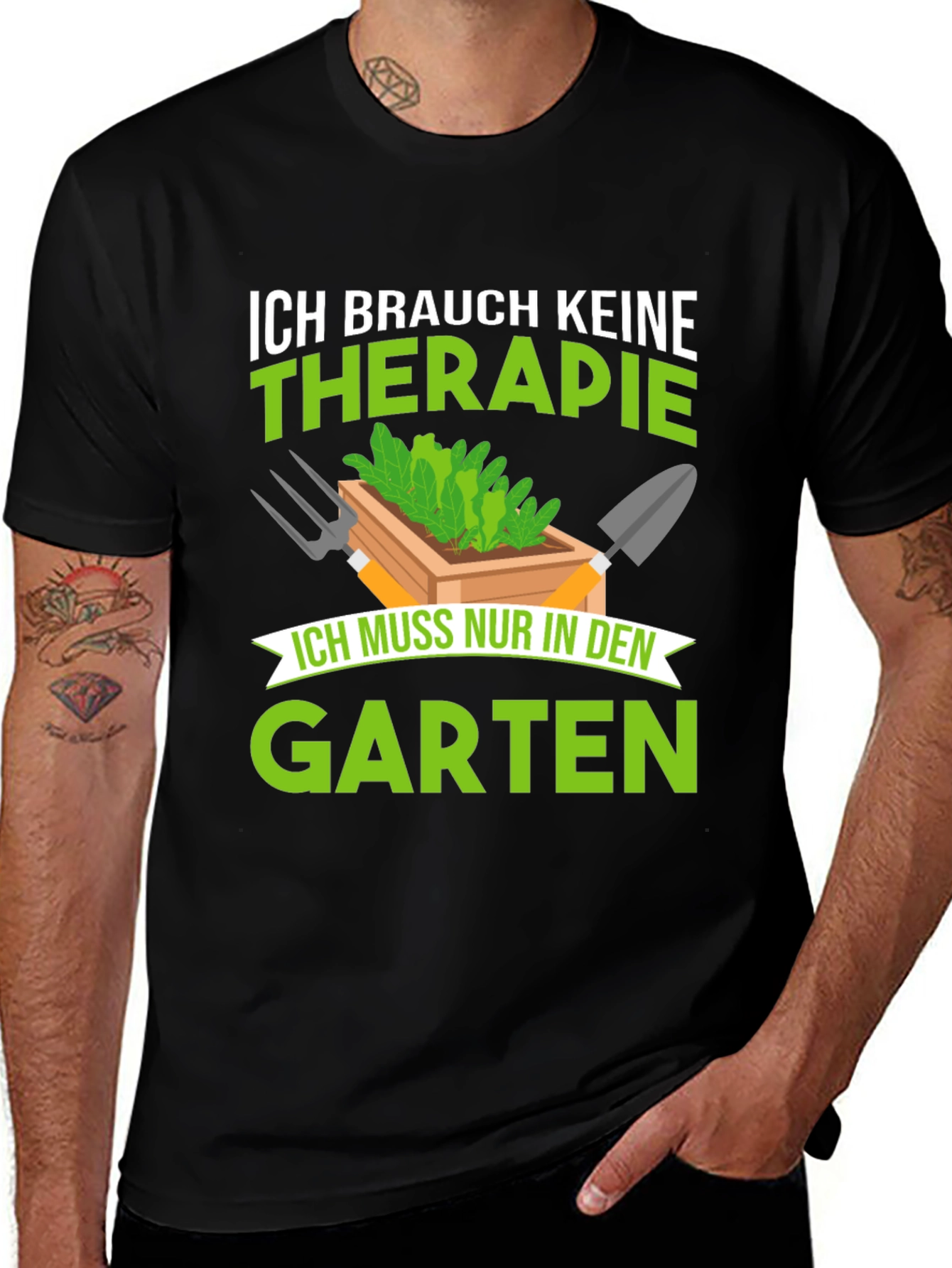 Variant 5 of Gardening Therapy T-Shirt - Green Thumb Apparel