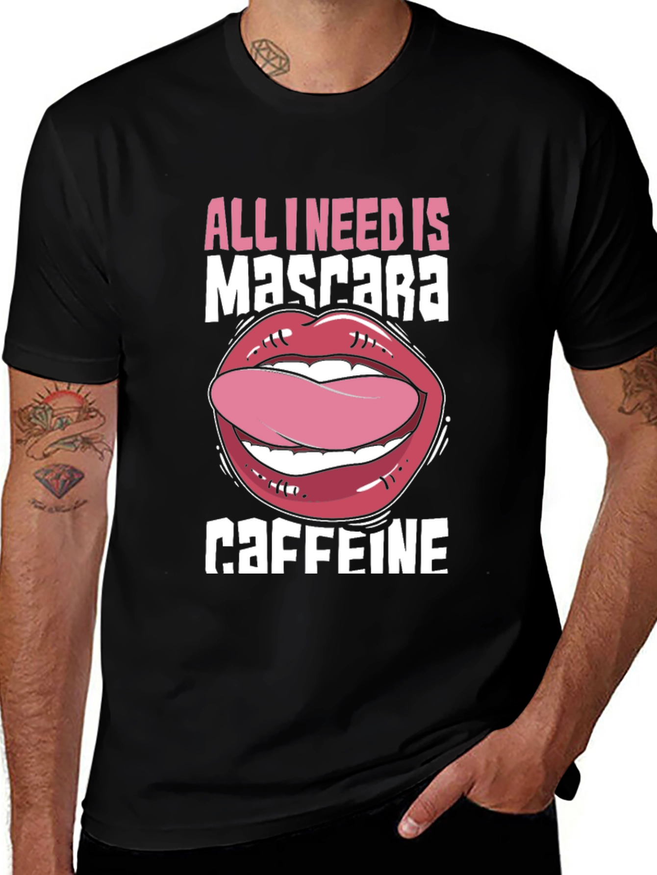 All I Need Is Mascara & Caffeine Graphic T-Shirt