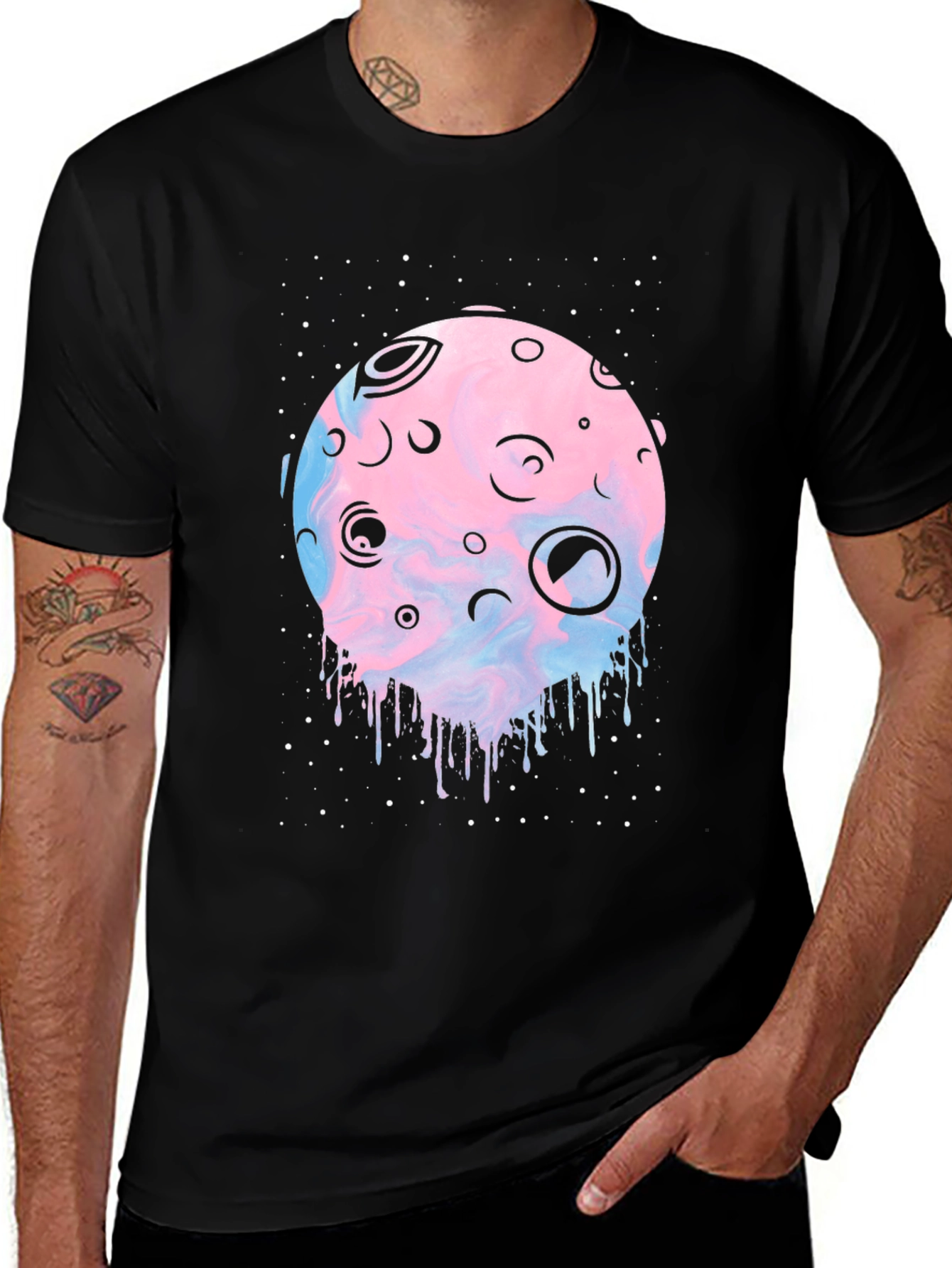 Variant 21 of Galaxy Moon T-Shirt - Unique Graphic Tee