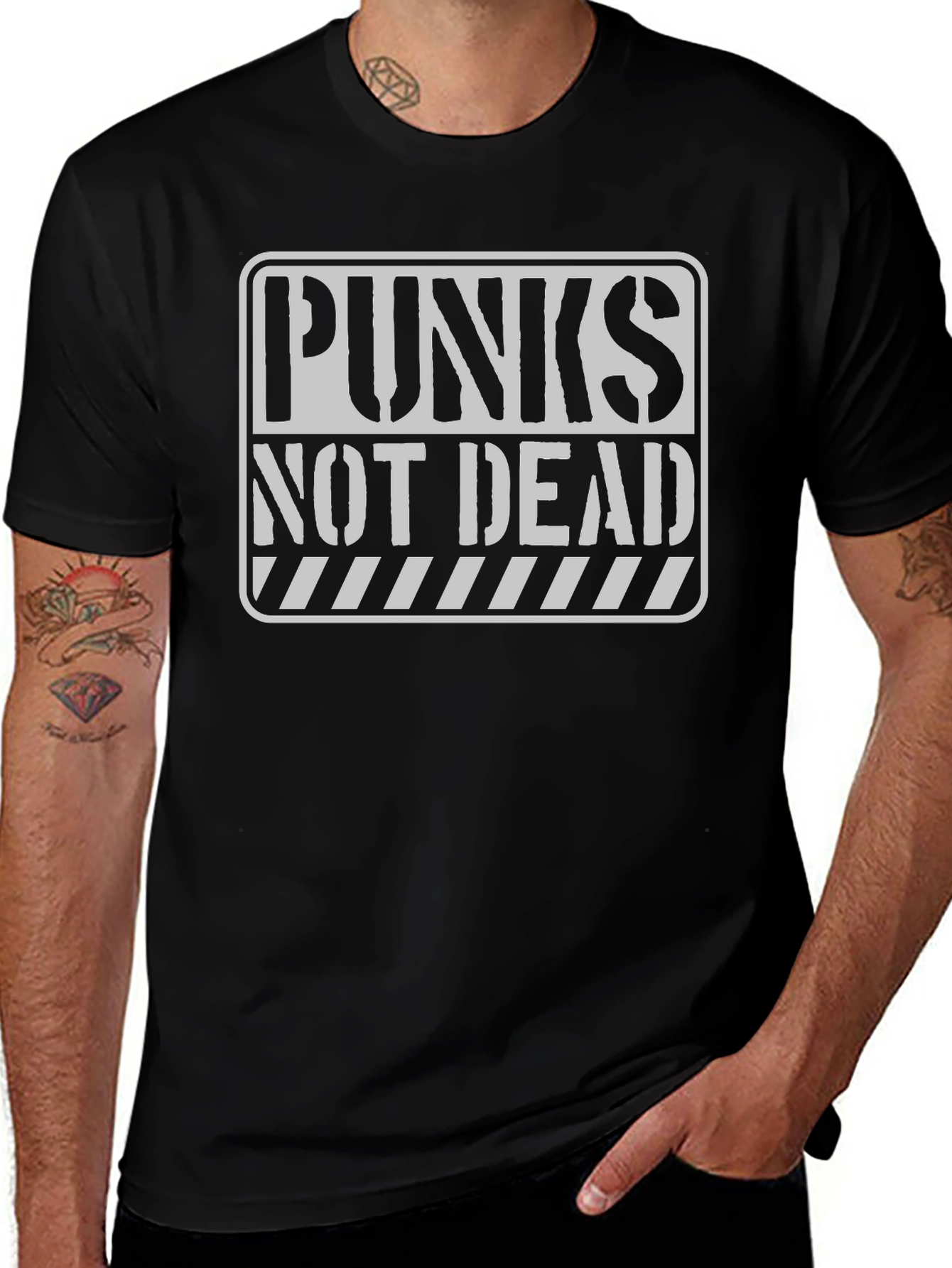 Variant 11 of Punks Not Dead Graphic Tee