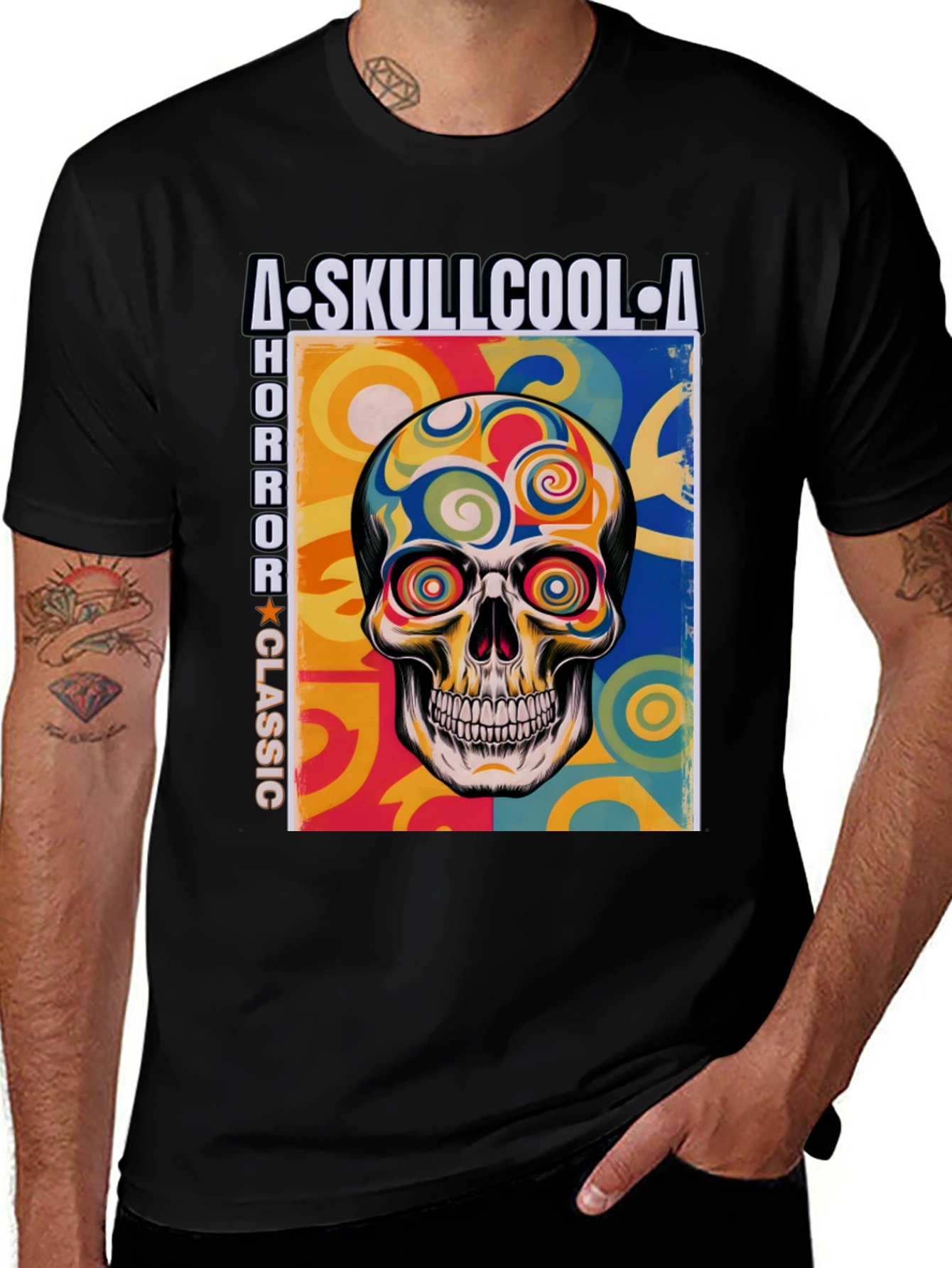 Variant 26 of Skull Horror Classic T-Shirt - Cool Graphic Tee