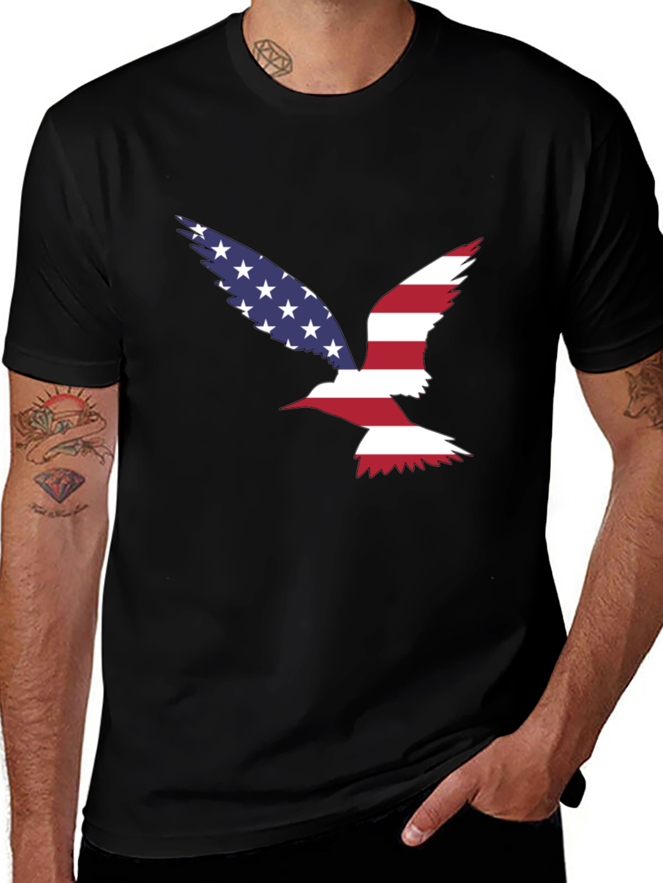 Variant 16 of American Flag Bird Graphic Tee