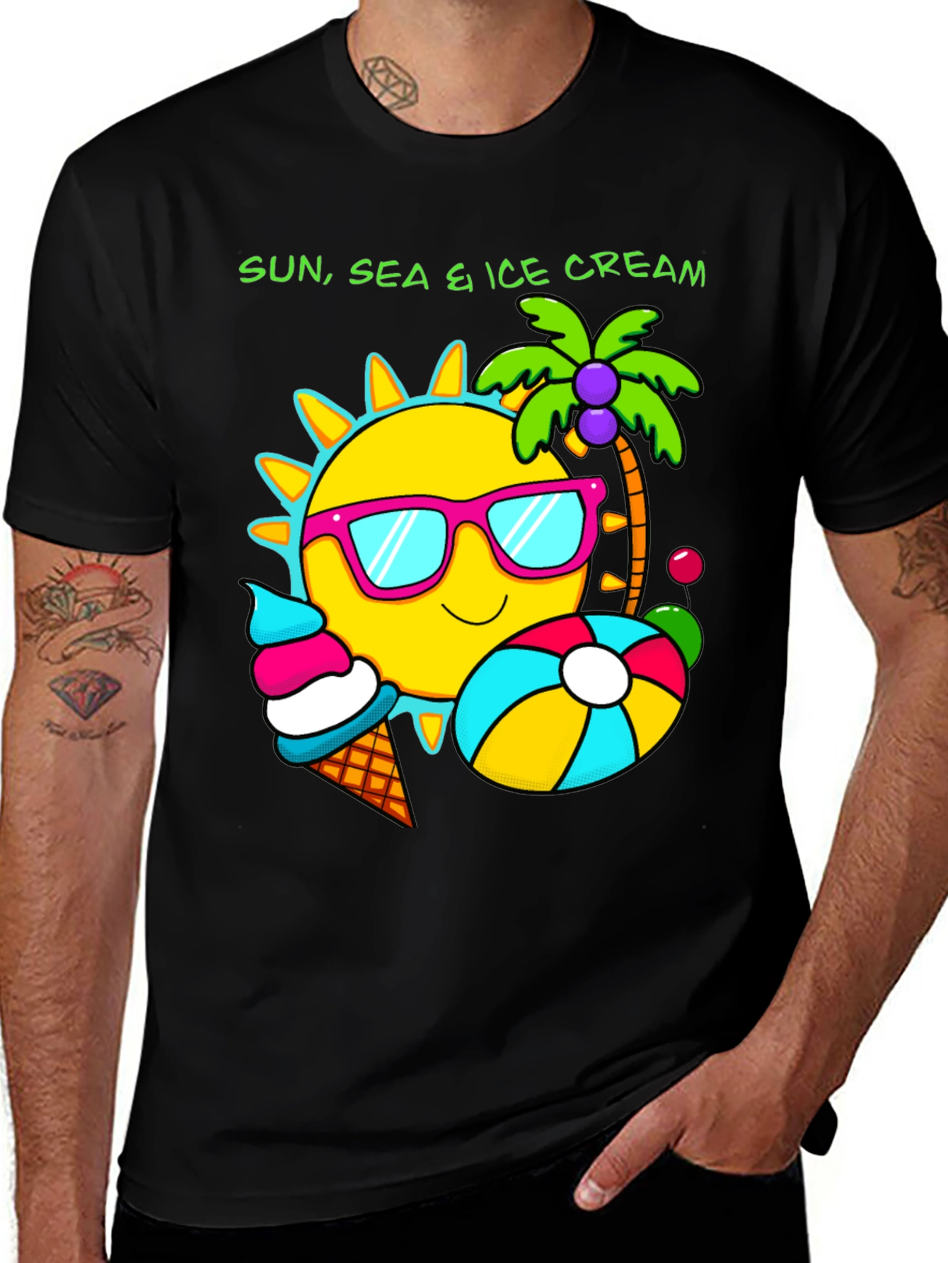 Variant 25 of Sun, Sea & Ice Cream Graphic Tee