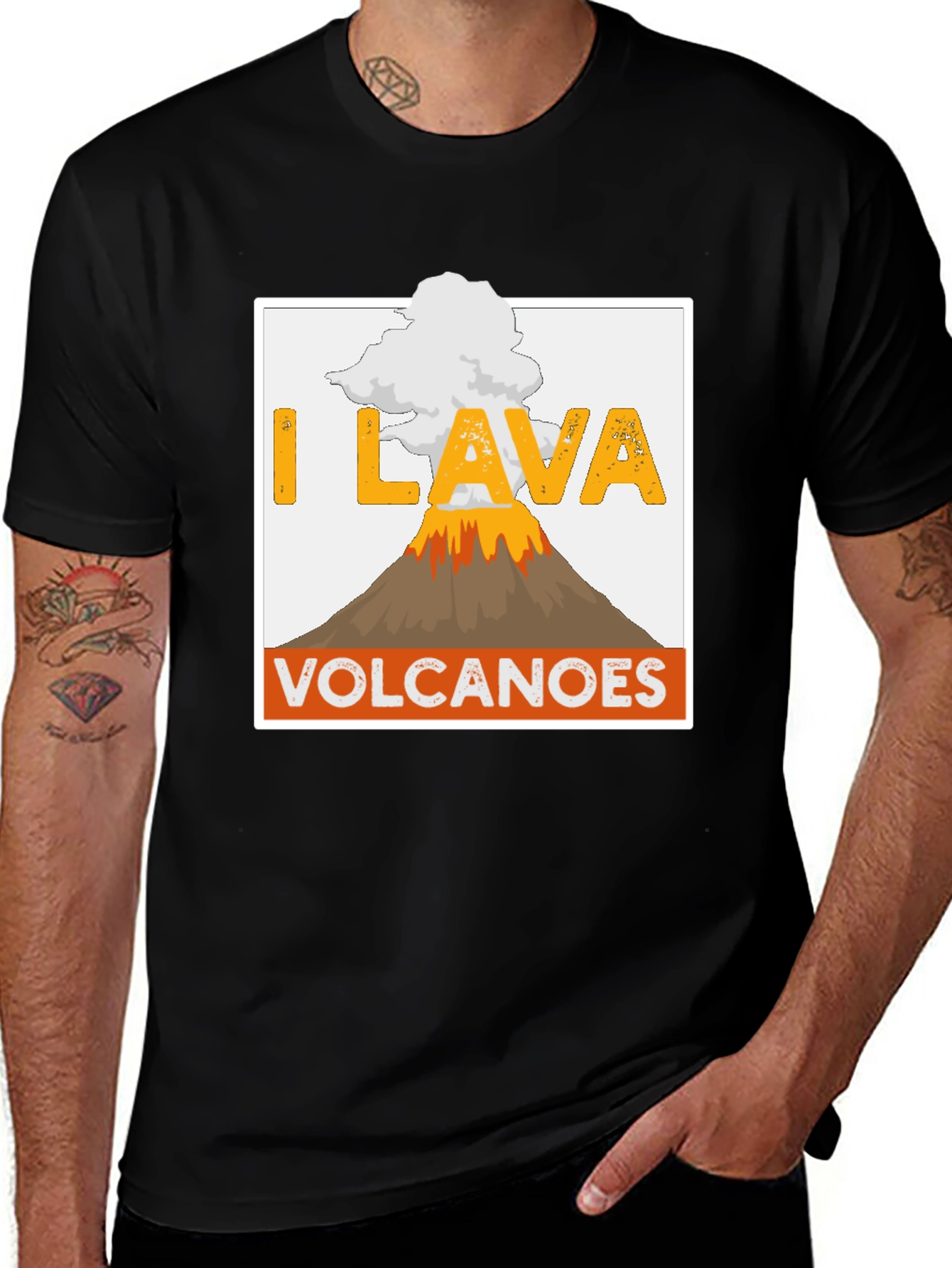 Variant 23 of I Lava Volcanoes T-Shirt - Fun Graphic Tee