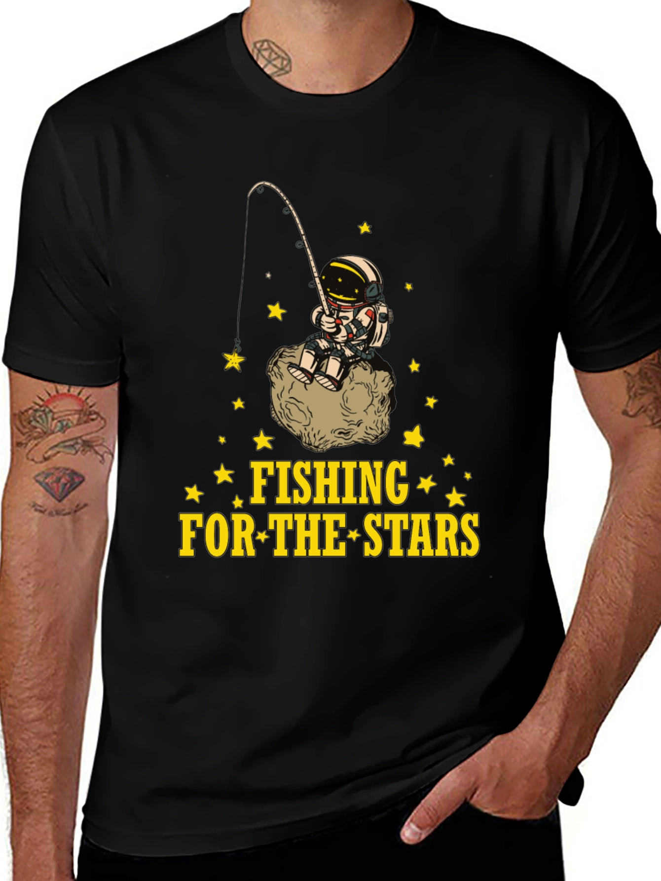 Variant 20 of Fishing for the Stars Graphic T-Shirt