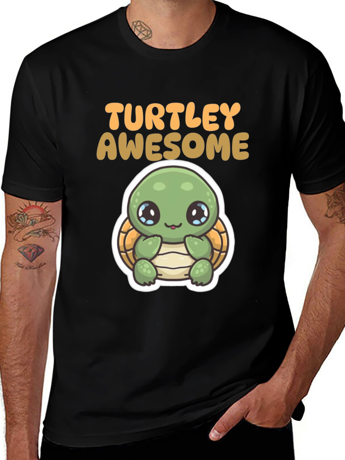 Variant 18 of Turtlely Awesome T-Shirt - Cute Turtle Graphic Tee