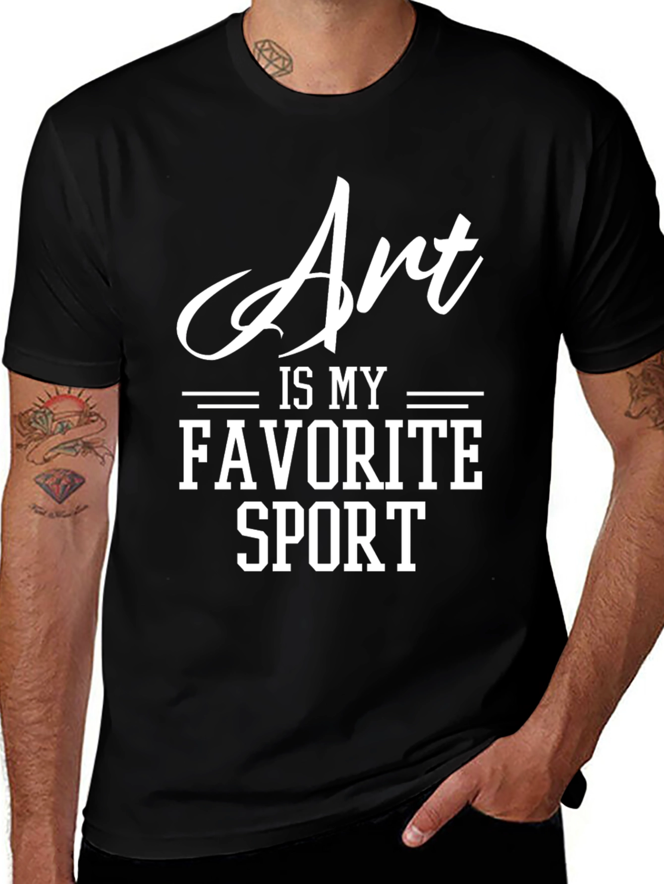 Variant 30 of Art is My Favorite Sport Graphic Tee