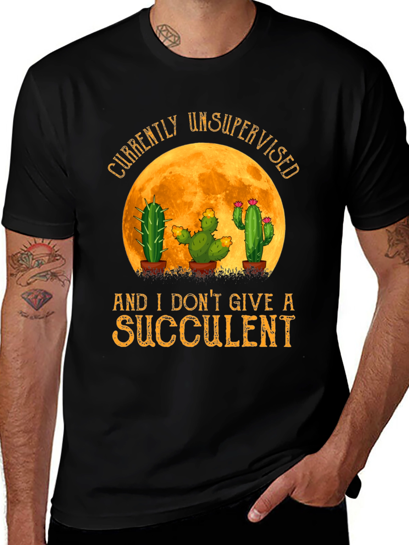 Variant 27 of Unsupervised Succulent Cactus T-Shirt