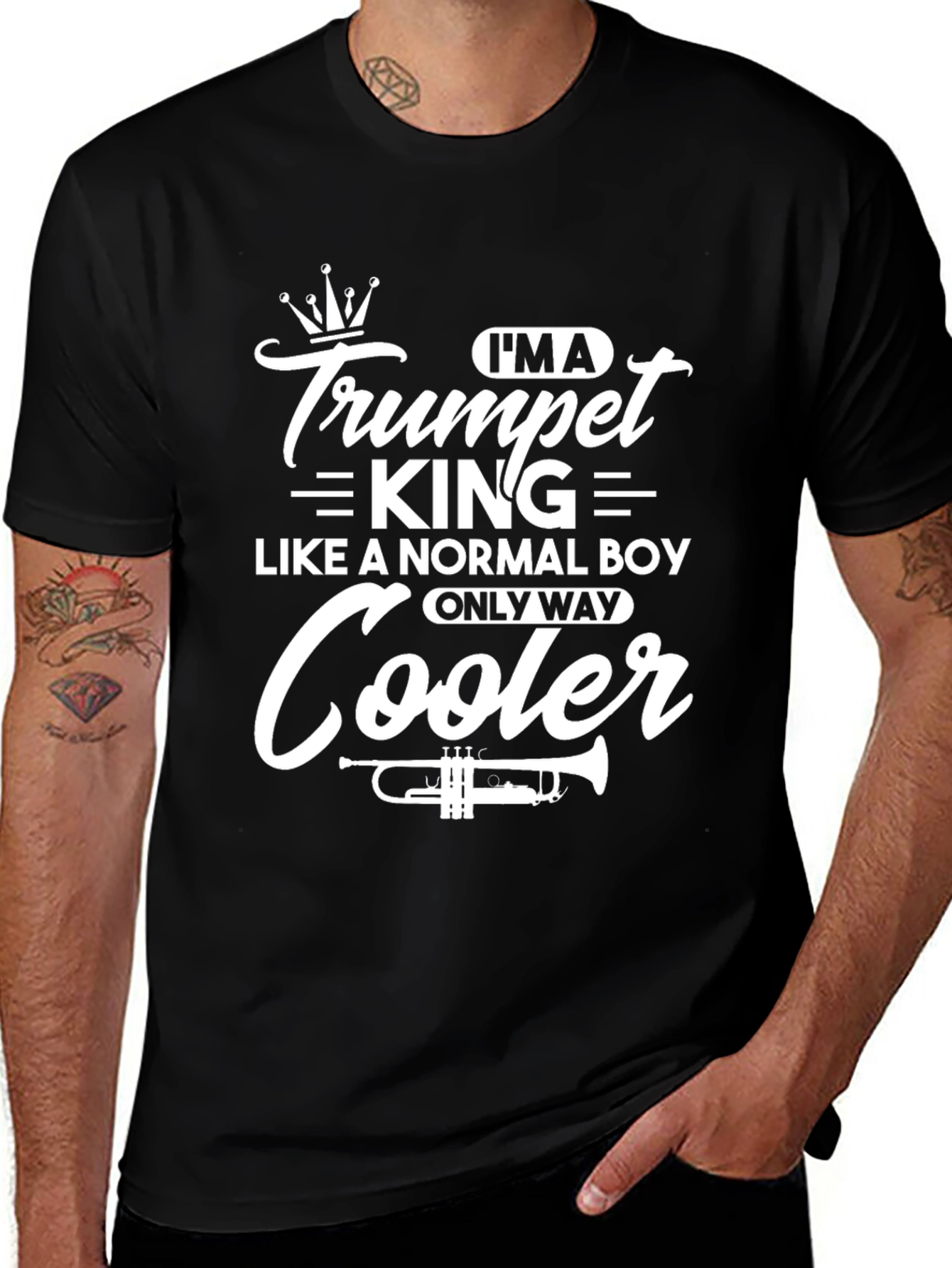 Variant 6 of Trumpet King T-Shirt: Cooler Than Normal Boy