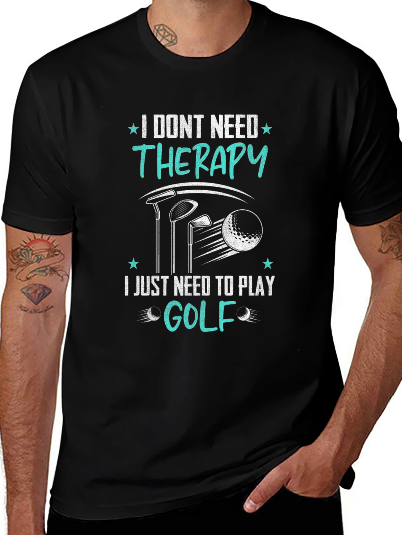 Variant 15 of Golf Therapy T-Shirt - Funny Golfing Tee
