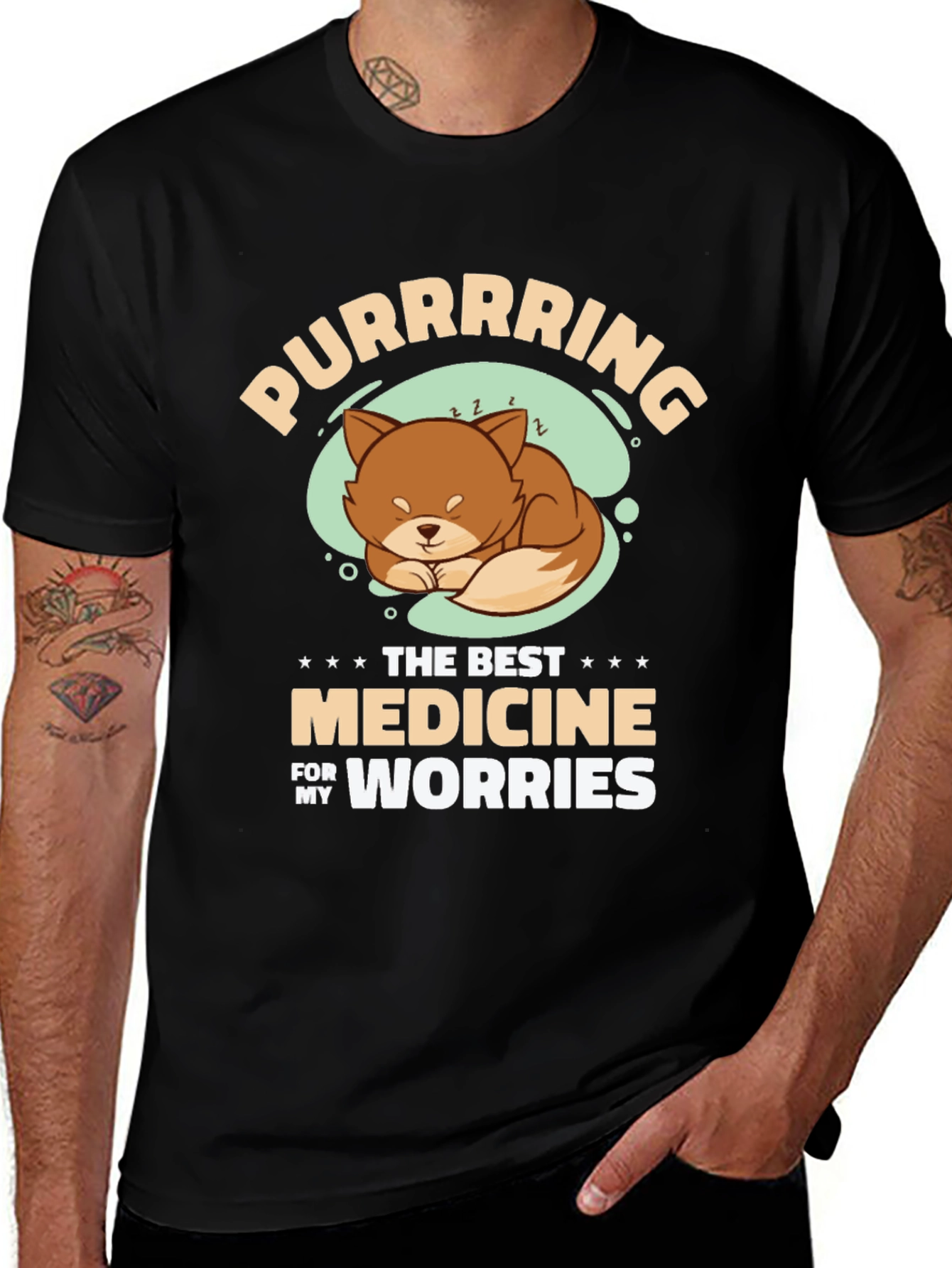 Variant 11 of Purrrring Medicine T-Shirt
