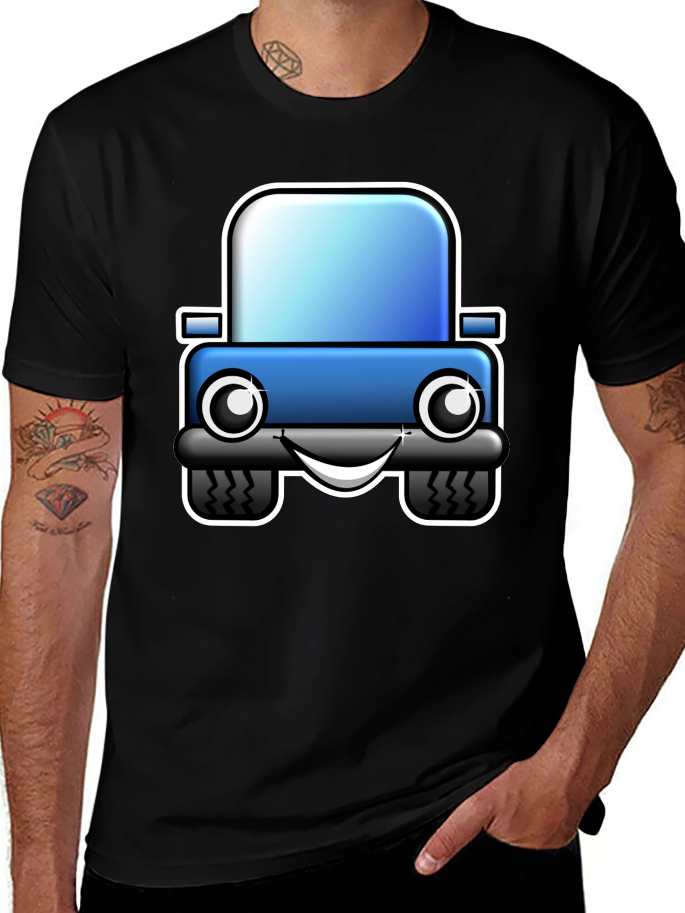 Variant 22 of Cartoon Car T-Shirt - Fun Graphic Tee