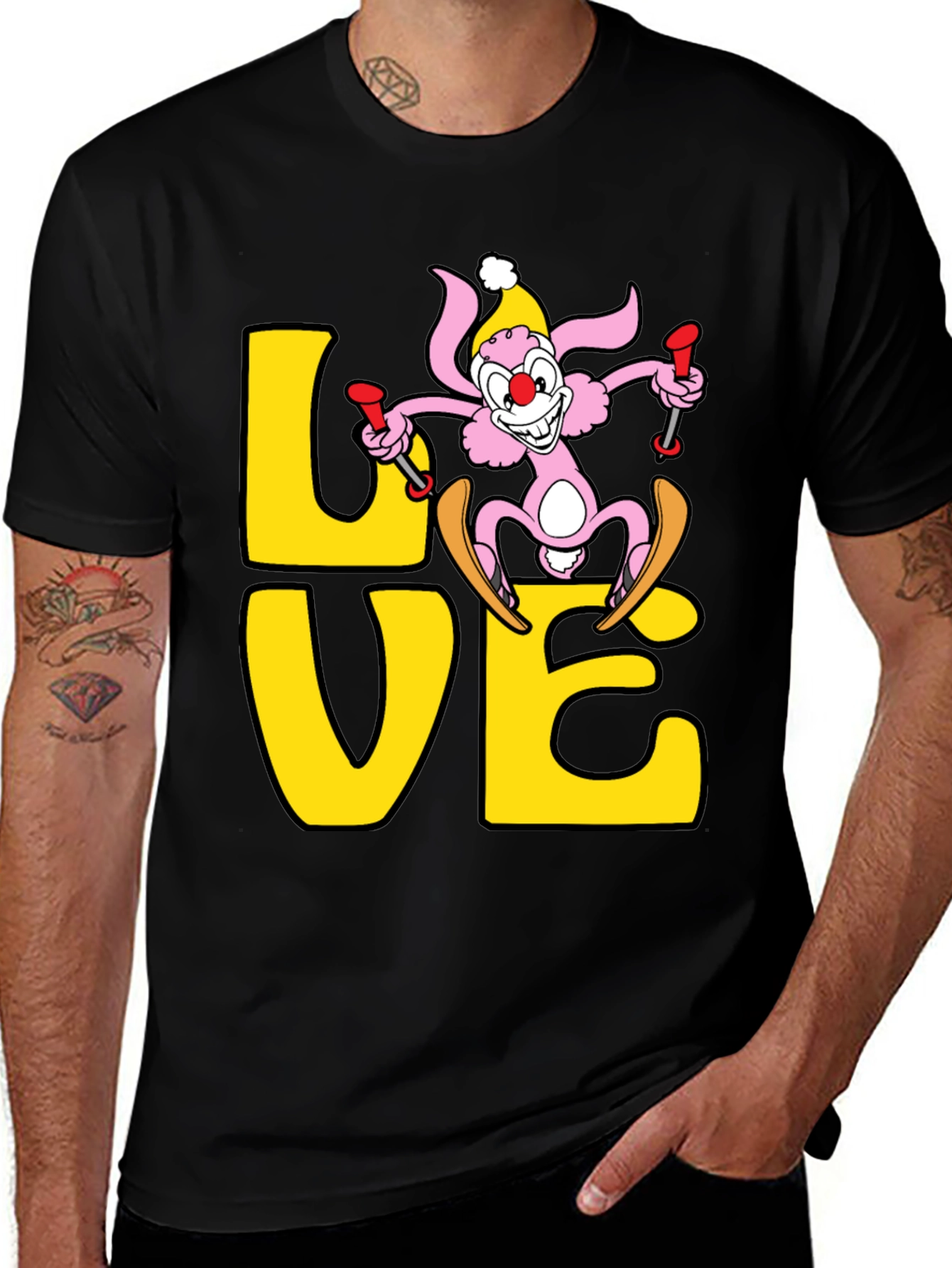 Variant 18 of Ski Bunny Love T-Shirt - Novelty Graphic Tee