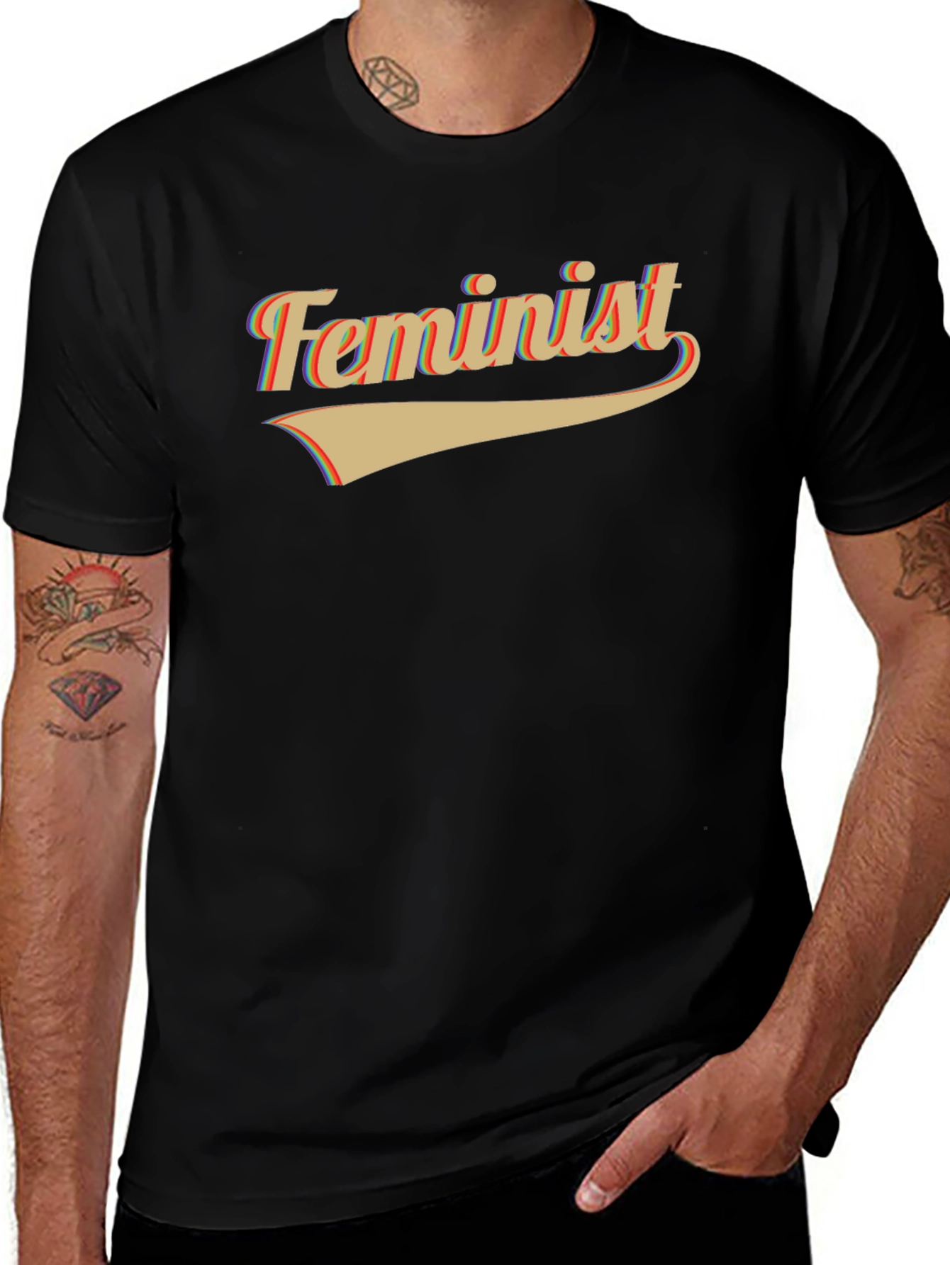 Variant 3 of Retro Feminist Graphic Tee