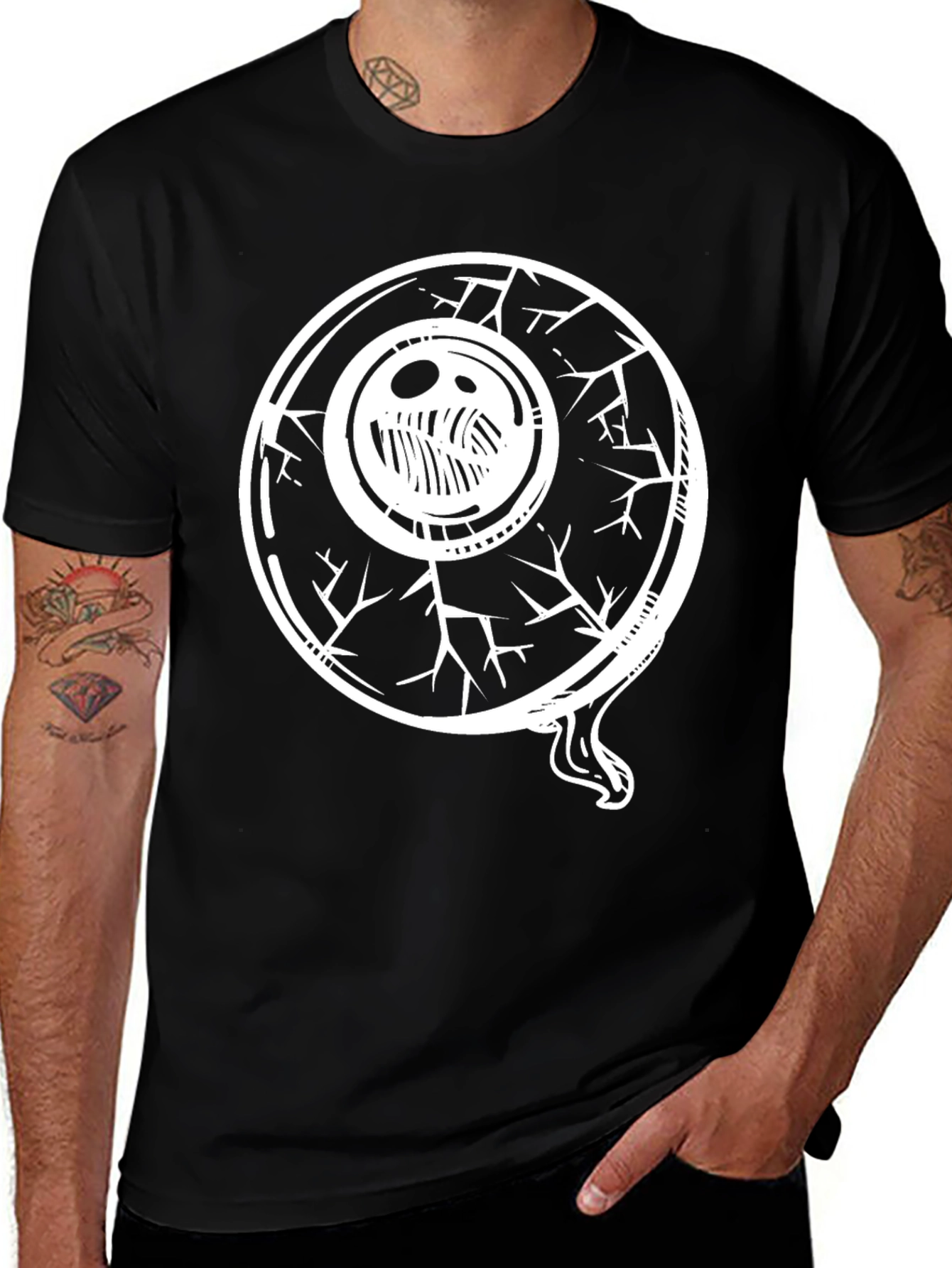 Variant 18 of Eye Graphic Black T-Shirt